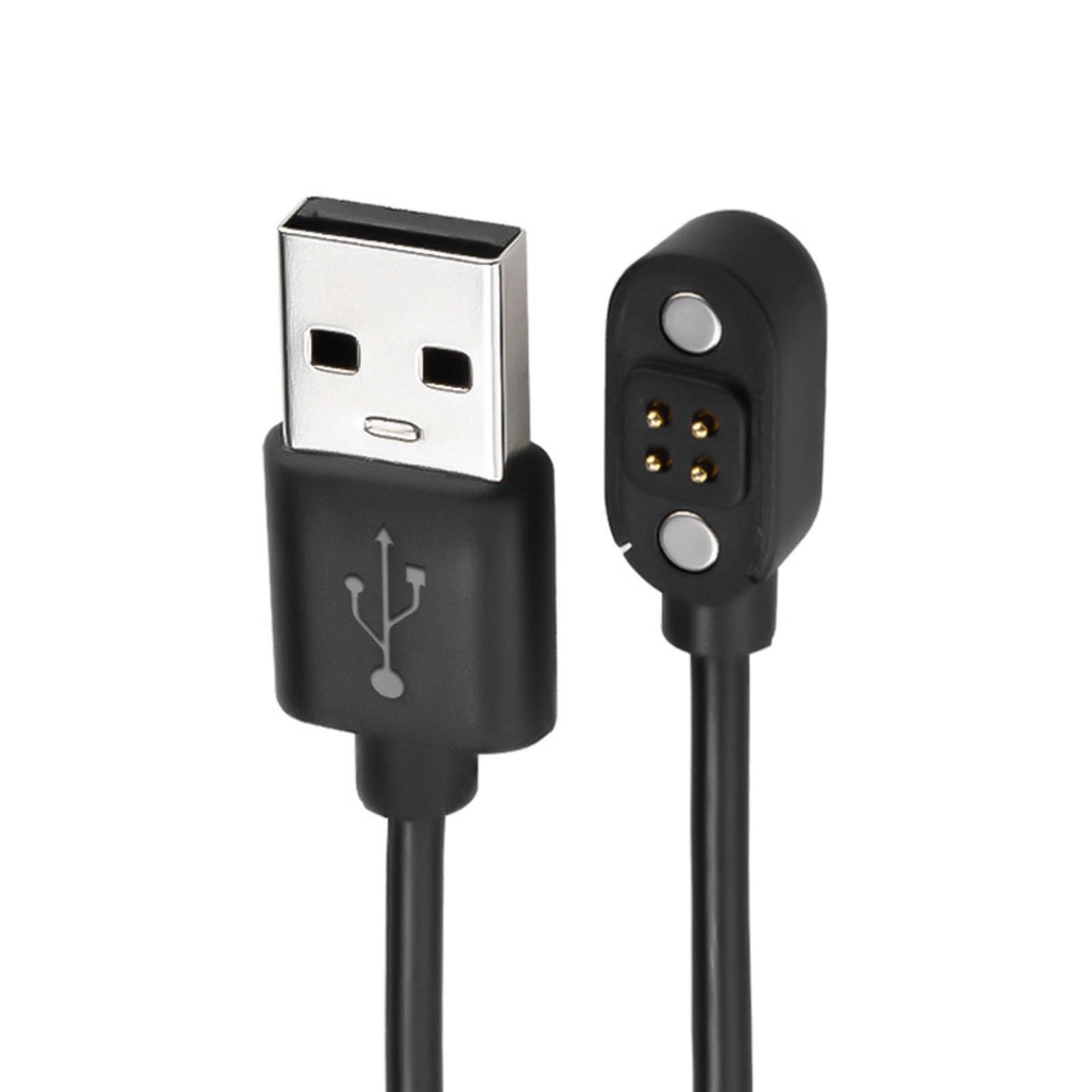 Magnetic Charging Cable for Bone Conduction Headphones - 4-Pin USB Charger Cord Compatible with Smartbands & Smartwatches (2.54mm Pitch) | Perfect for Workouts, Running & Outdoor Activities