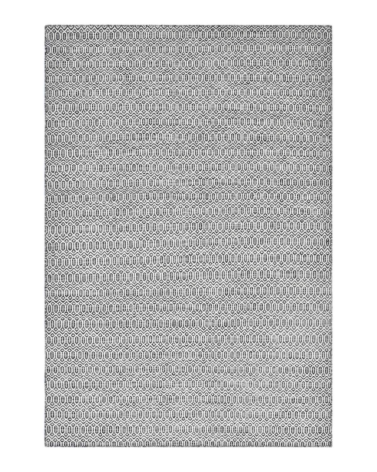 Hand Woven Chatham Area Rug 9' x 12' - Beige & Charcoal - Solo Rugs - Perfect for Living Room, Bedroom, or Office Decor