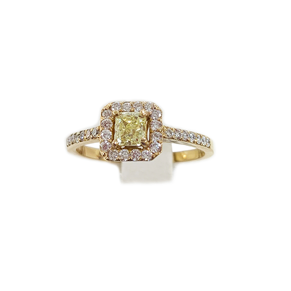 14K Yellow Gold Yellow Diamond Ring for Women - Elegant Solitaire Engagement & Wedding Band - Perfect for Proposals, Anniversaries & Special Occasions