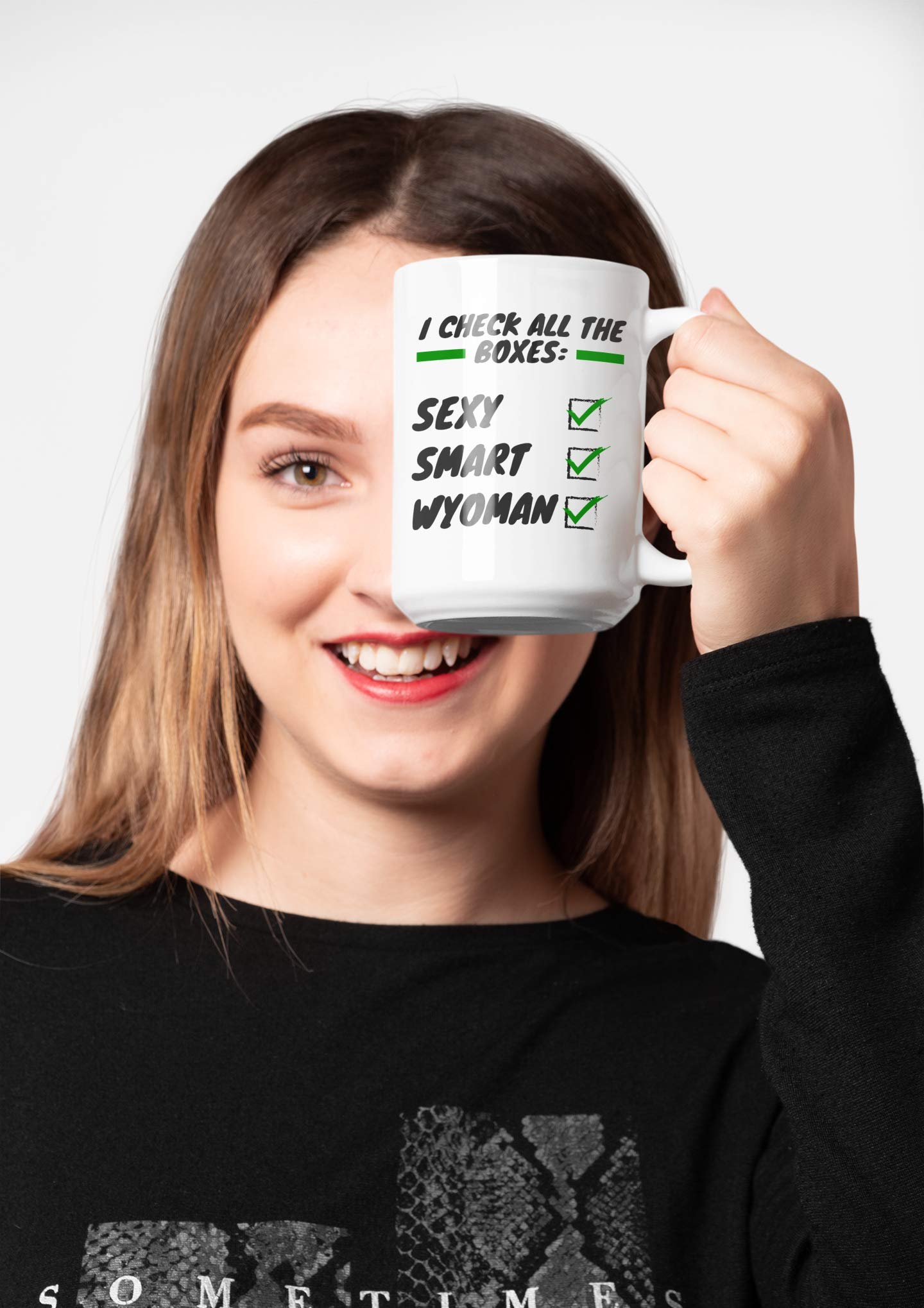 Sexy Smart Woman USA Themed 11oz Coffee & Tea Mug - Perfect for Patriotic Gifts, Office Use & Home Decor