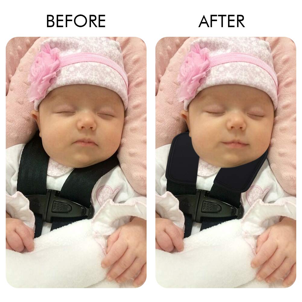 Soft Baby Car Seat Strap Covers - Shoulder Pads for Strollers & Pushchairs