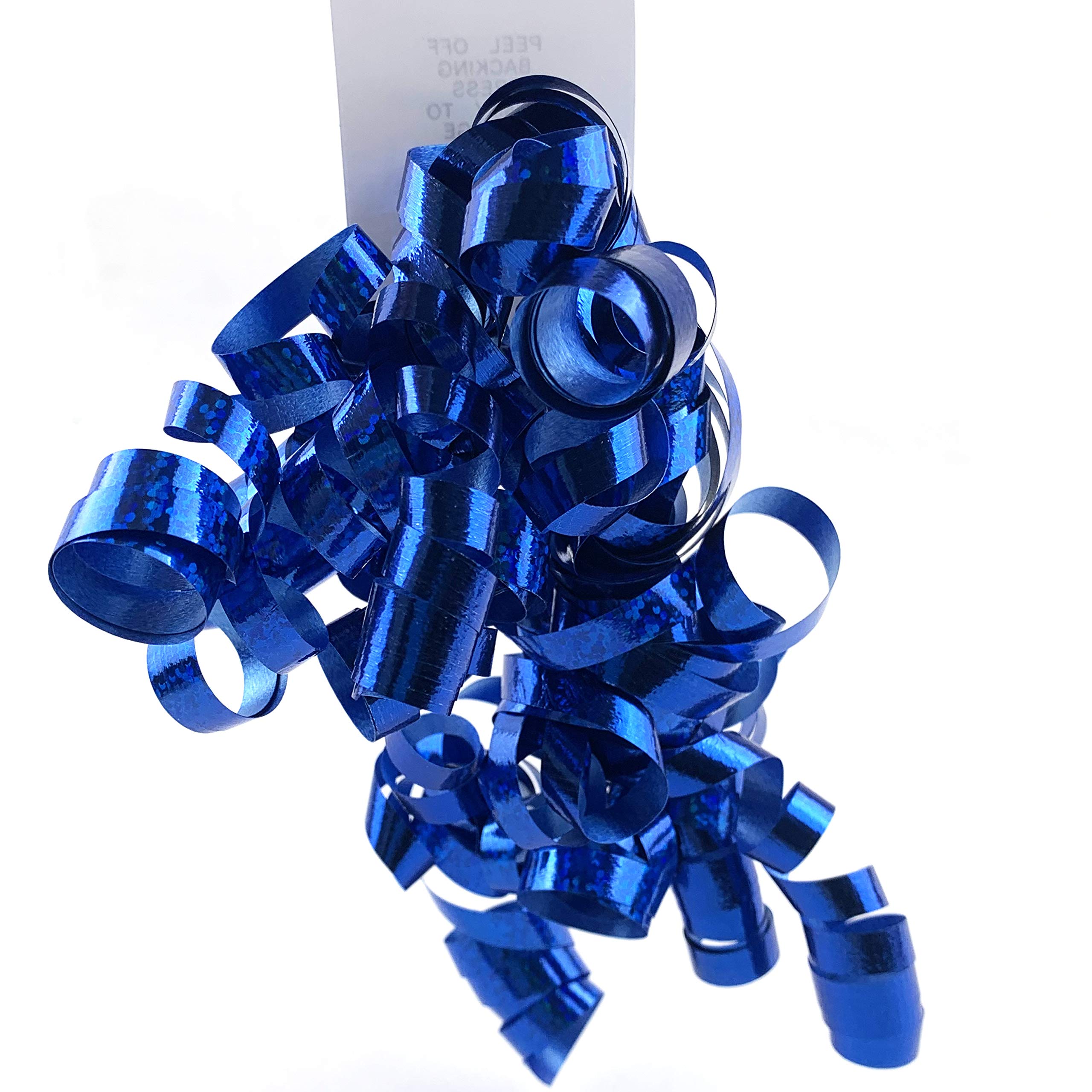 Royal Curly Gift Wrap Bows - 5 Inch Christmas Present Bows (6 Pack) - Perfect for Holiday Wrapping, Party Decorations & Wedding Favors