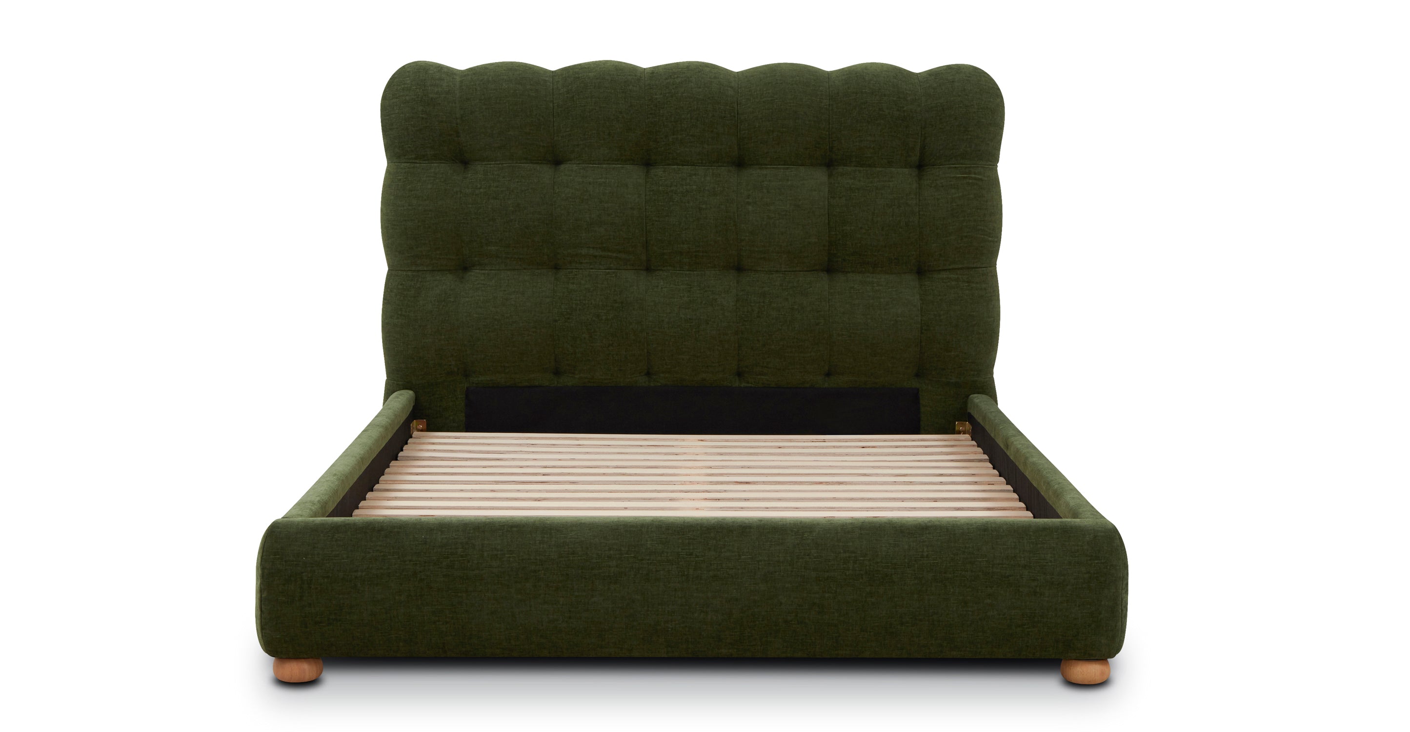 Leda Bed Frame - Modern Platform Bed with Sturdy Wooden Slats & Easy Assembly, Perfect for Bedroom, Guest Room, or Studio Apartment