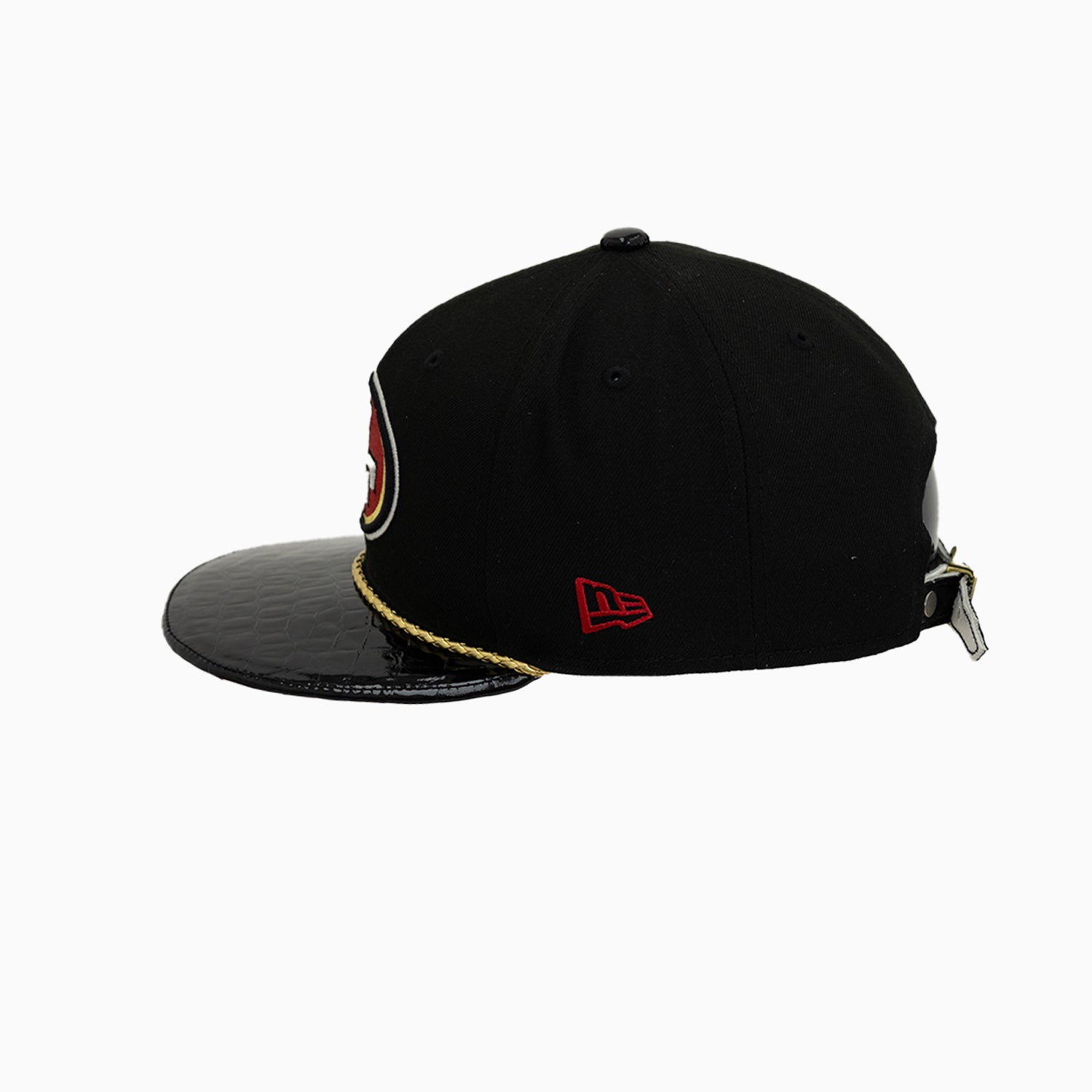 Breyer's Buck 50 San Francisco 49ers Hat with Leather Visor - Official NFL Football Cap for Men & Women - Perfect for Game Day, Tailgating, and Sports Fan Gifts