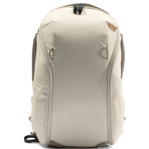 Peak Design Everyday Backpack 15L - Waterproof Camera Backpack with Zip Closure, Bone Color - Perfect for Travel, Photography & Daily Commute