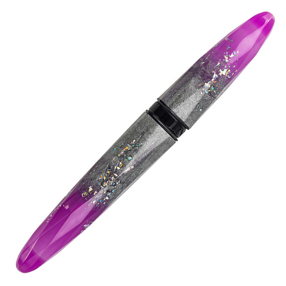 Benu Briolette Fountain Pen - Luminous Mauve Ink, Elegant Writing Instrument for Calligraphy, Journaling & Gift Giving