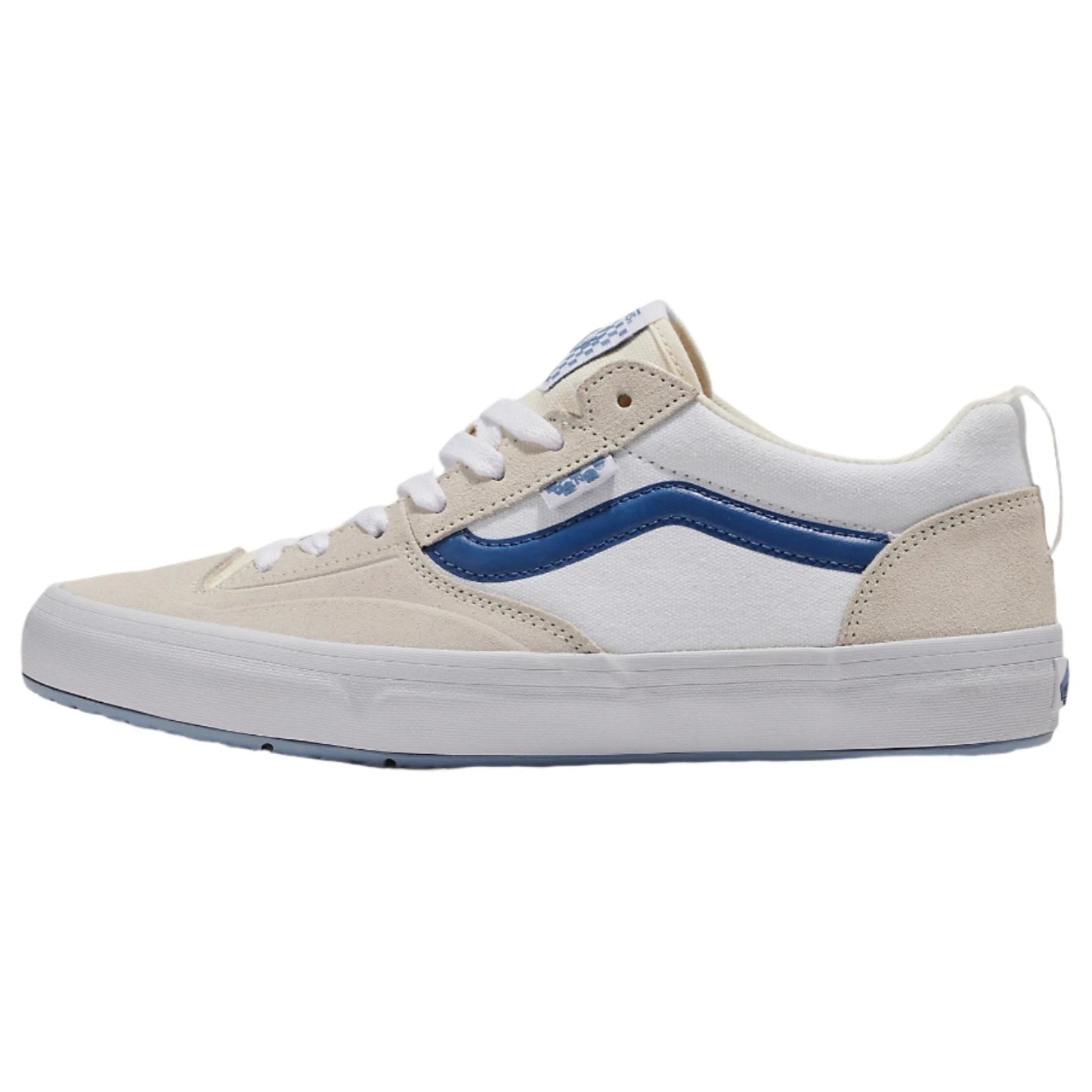 Vans Skate Lizzie Low Sneakers - White & Light Blue Women's Skate Shoes for Casual Wear & Street Style