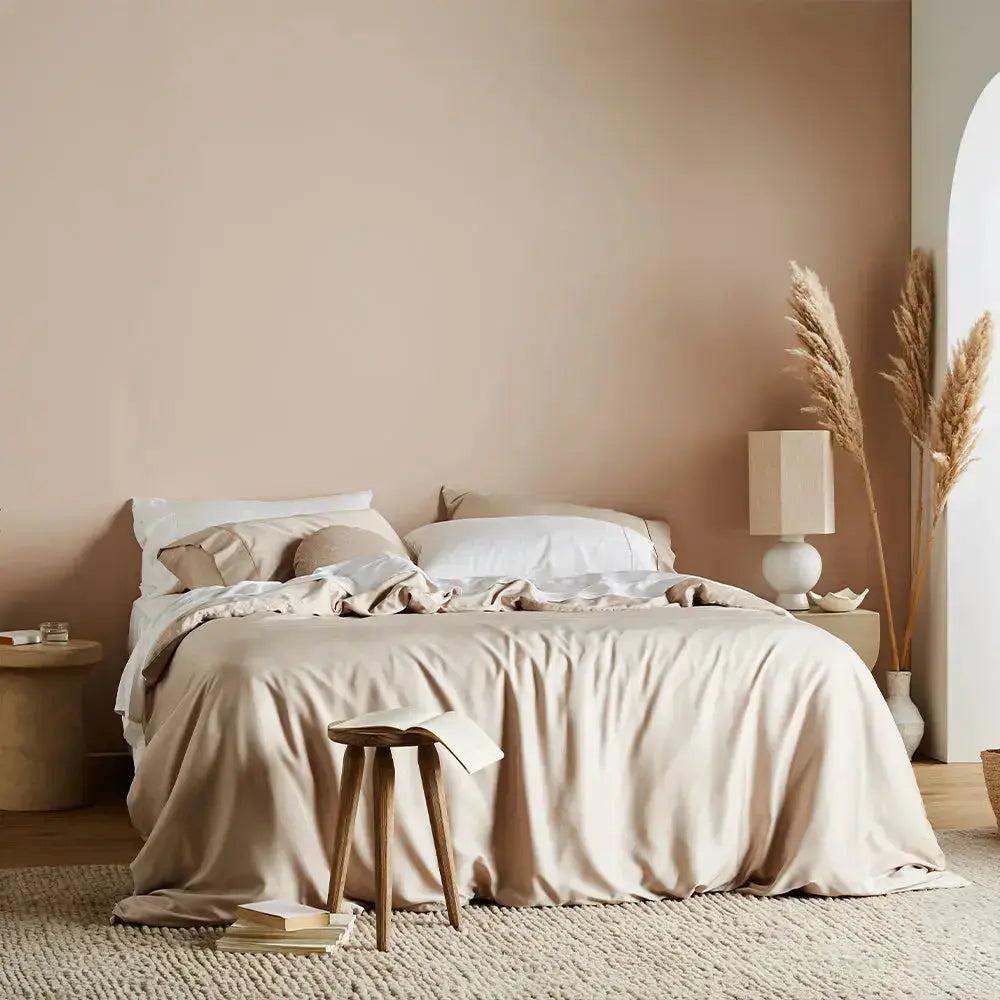 CleanBamboo® Signature Sateen Duvet Cover Set - Ultra Soft & Breathable Bamboo Fabric - Perfect for Bedroom, Guest Room & Hotel Luxury Bedding