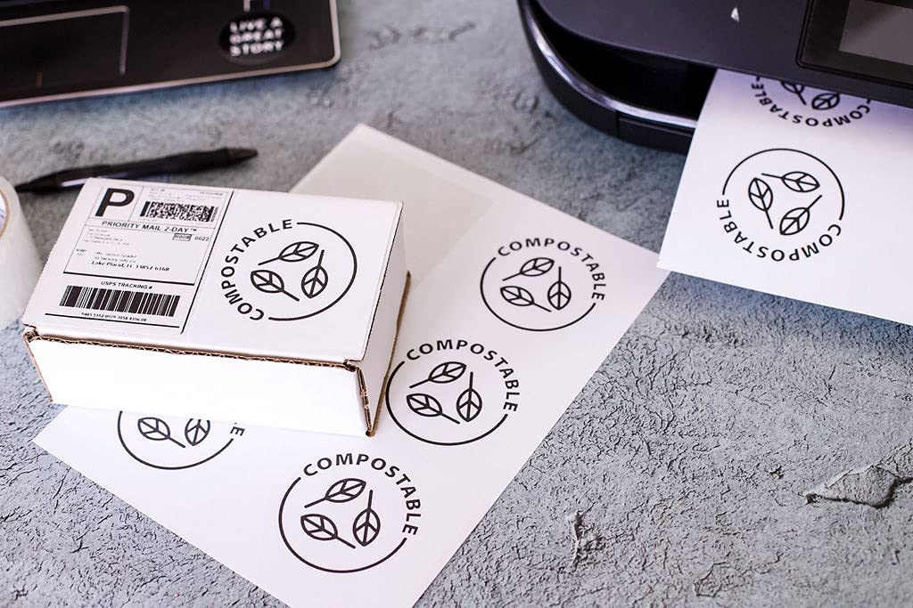 Premium White FBA Sticker Labels 4