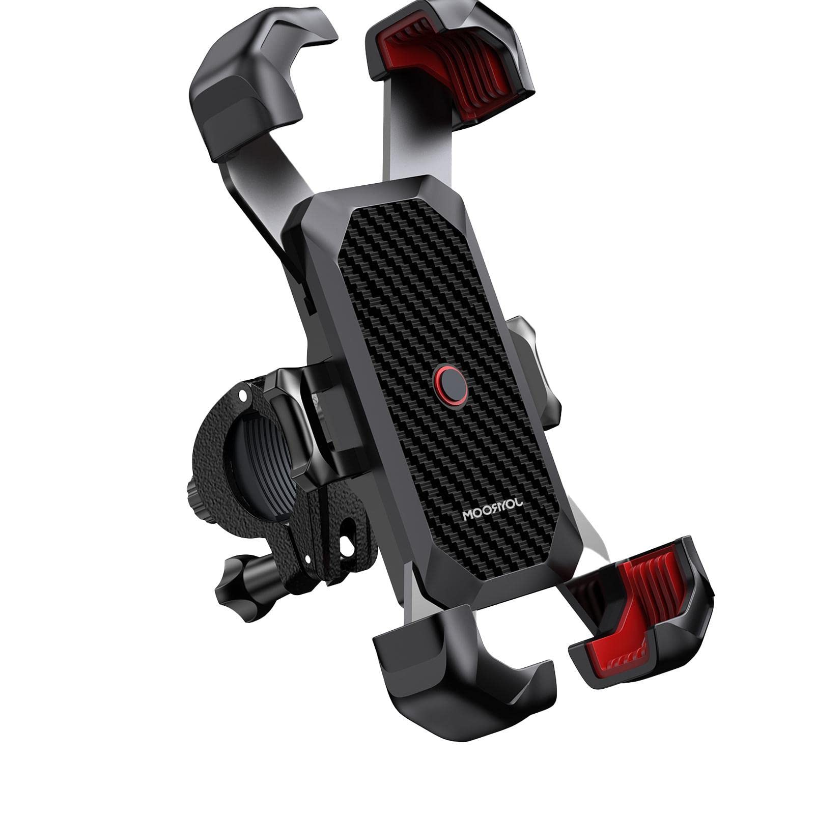Best Handlebar Phone Mount - 360° Rotating Bike Phone Holder for Motorcycle, Bicycle & Scooter | Secure Phone Mount for Road Trips, Music, GPS Navigation, Vlogging & Hands-Free Calls | Perfect for Cycling, Commuting & Outdoor Adventures