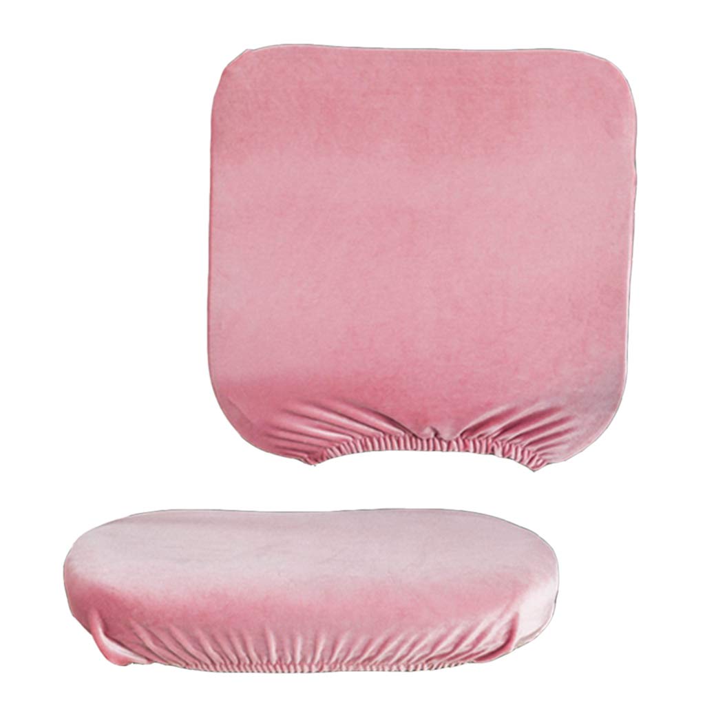 Fityle Office Chair Cover Set - Stretchable Slipcovers for Swivel & Rotating Chairs (Fits Backrest 14-20