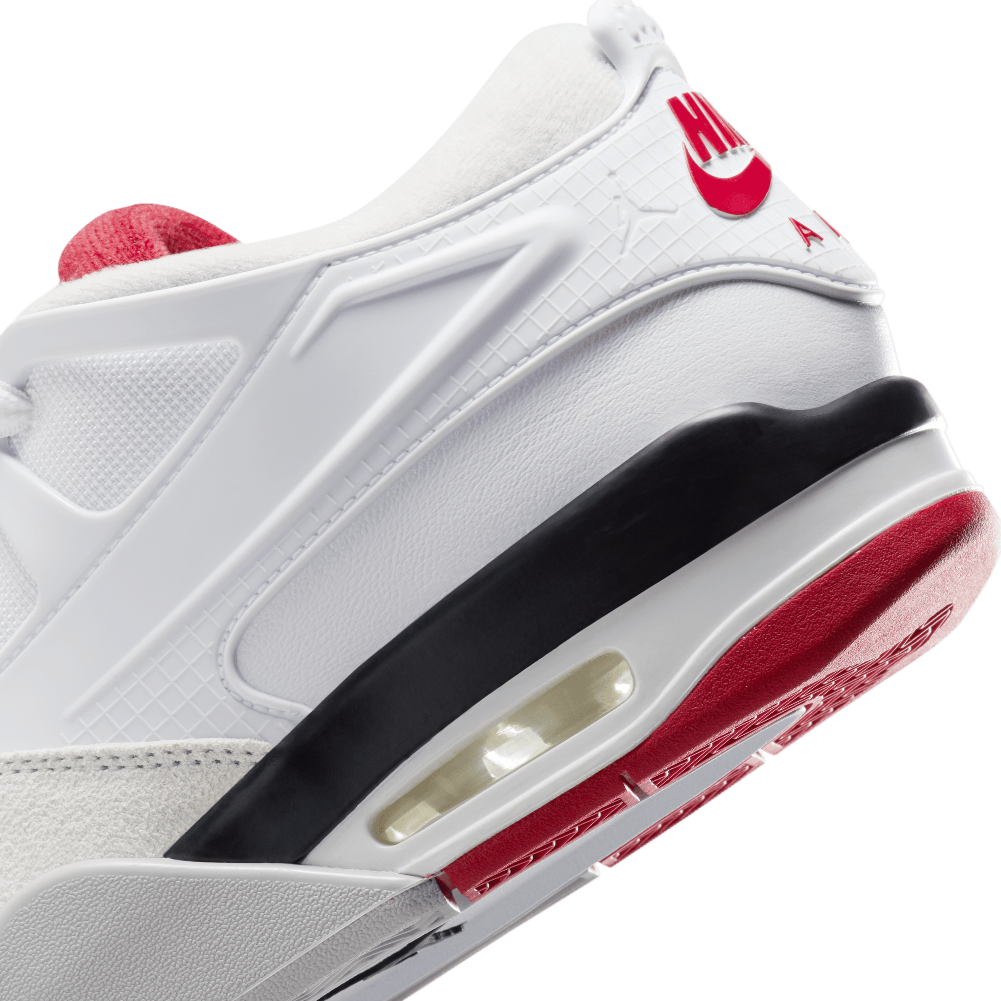 AIR JORDAN 4 Retro Men's Sneakers - White/Varsity Red Basketball Shoes for Men | Perfect for Streetwear, Gym & Casual Outfits