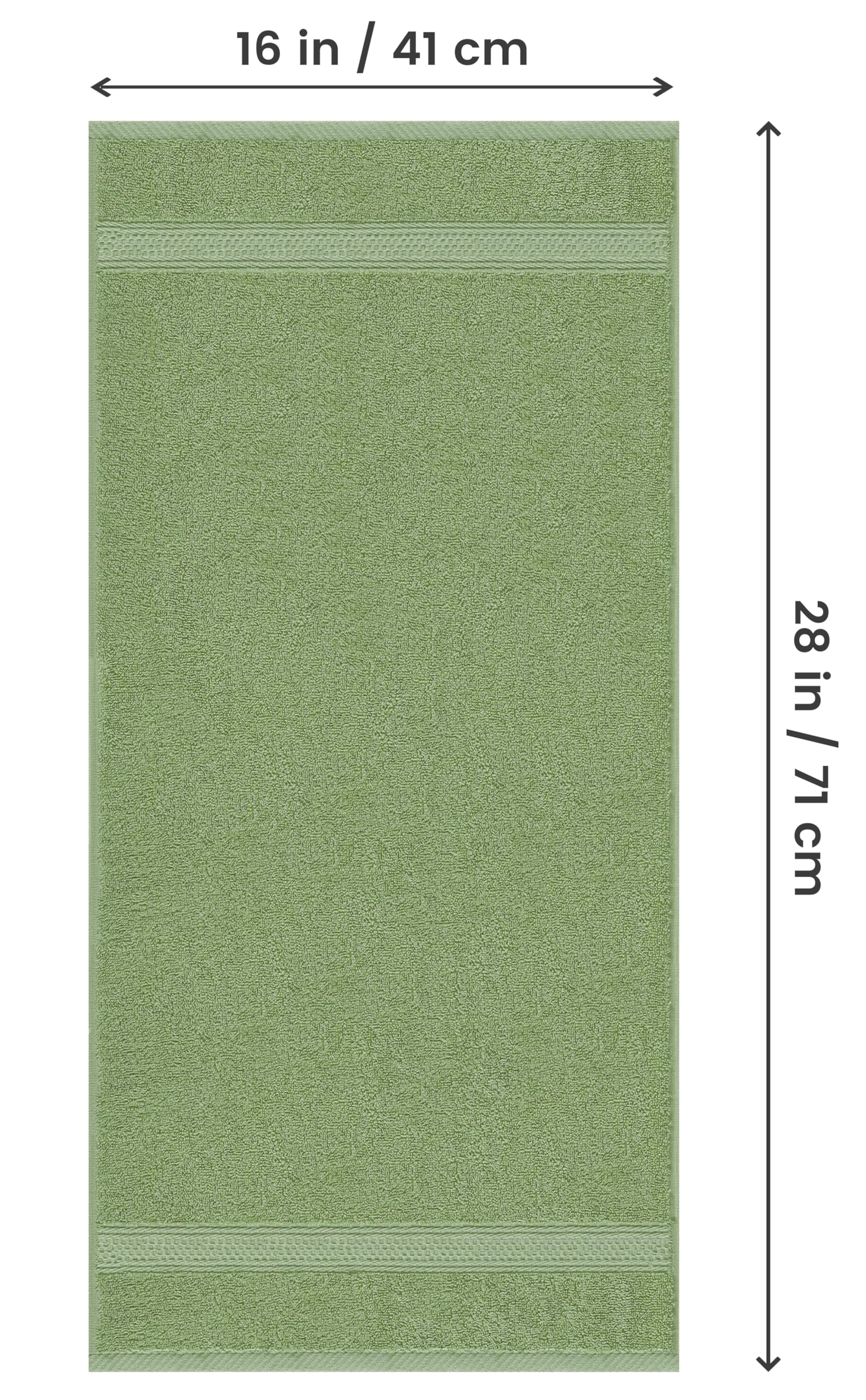 Utopia Towels 6 Pack Premium Hand Towels Set - 16x28 Inches, 100% Ring Spun Cotton, Ultra Soft & Highly Absorbent 600GSM Bath Towels for Bathroom, Gym, Shower, Hotel & Spa - Sage Green - Perfect for Home, Travel & Luxury Self-Care