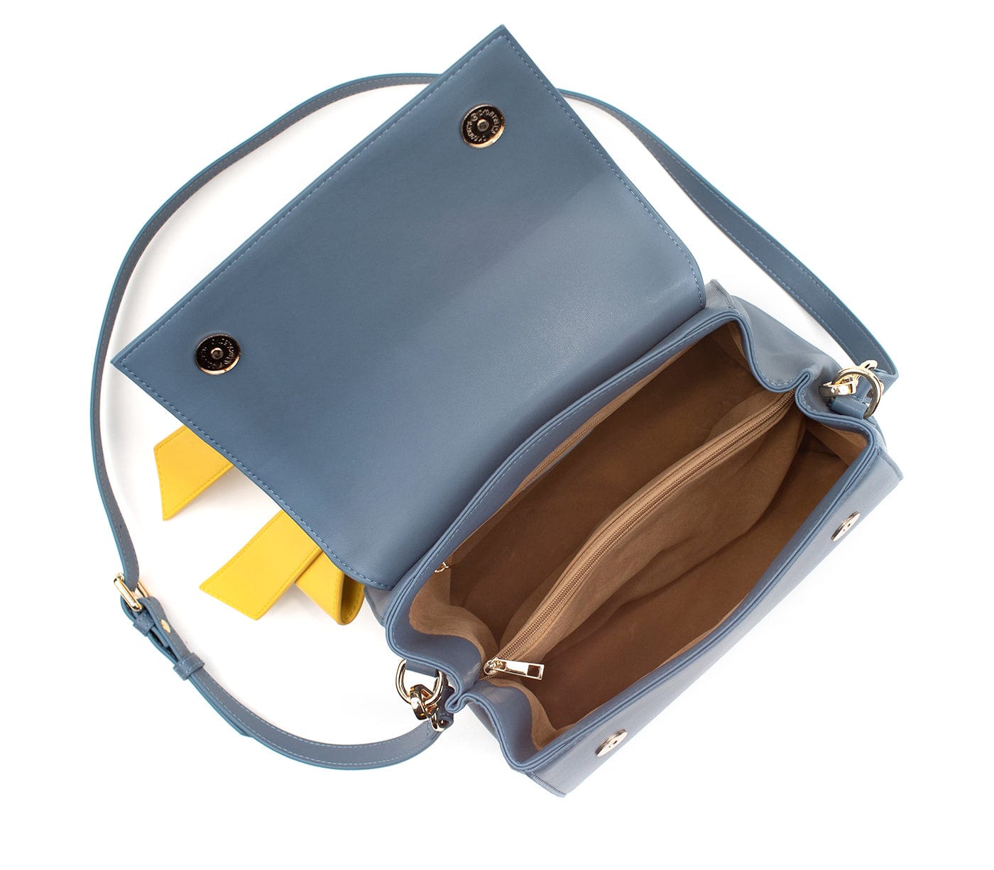 Vegan Leather Handbag for Women | Cottontail Deep Blue Crossbody Purse | Ethical Fashion Accessory for Work, Travel & Everyday Use
