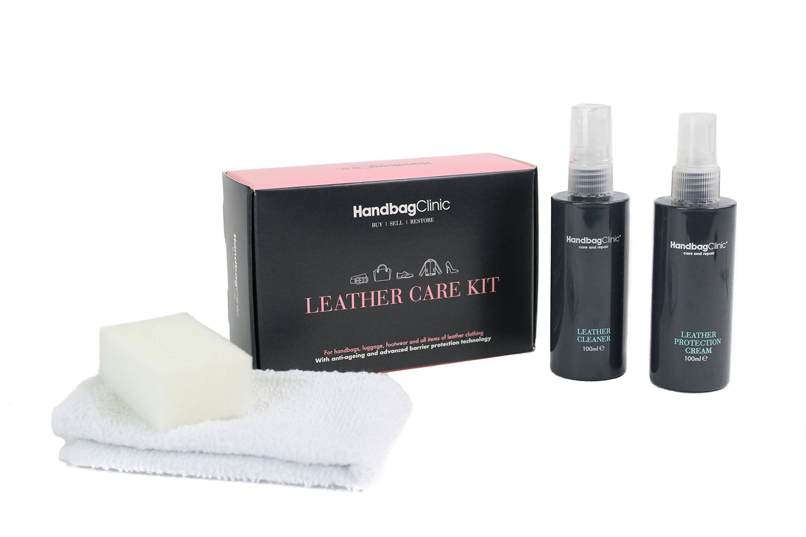 Premium Leather Handbag Care Kit - Gentle Cleaner & Protective Conditioner for Luxury Bags | Perfect for Daily Maintenance & Long-Term Preservation of Designer Purses