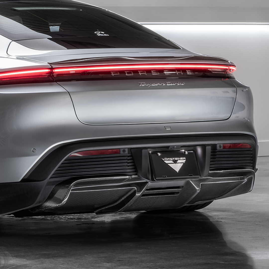 Porsche Taycan Turbo/Turbo S GW9 Rear Diffuser - Carbon Fiber Spoiler for Enhanced Aerodynamics - Perfect for Racing & Street Performance Upgrades