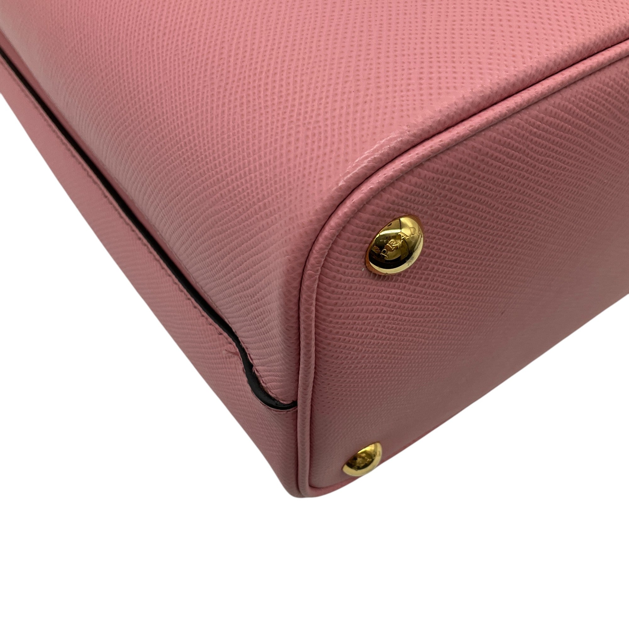 Prada Pink Saffiano Leather Small Panier Bag - Luxury Crossbody Handbag for Women | Perfect for Work, Travel & Evening Events