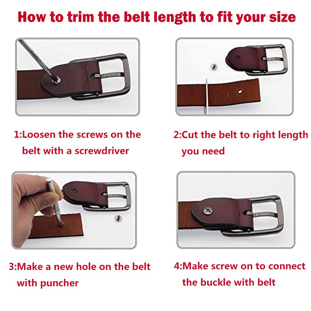 Genuine Leather Women's Belt with Single Prong Alloy Buckle - Red, Black, Brown | Stylish & Durable Fashion Accessory for Casual, Office & Everyday Outfits