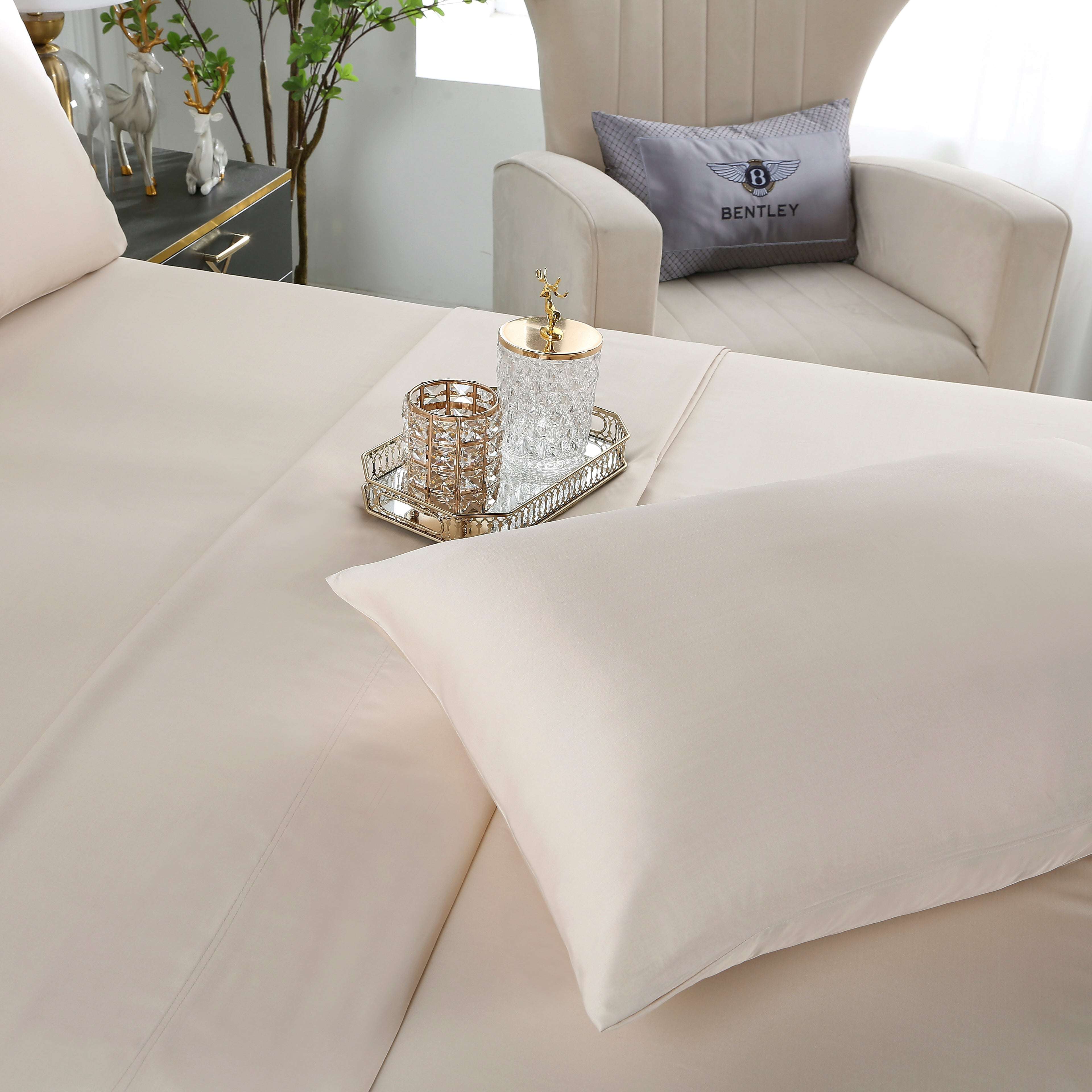 100% Organic Bamboo Sheets King Size Set - Soft, Breathable & Hypoallergenic Bedding for Luxurious Sleep - Perfect for Hot Sleepers & Eco-Conscious Homes