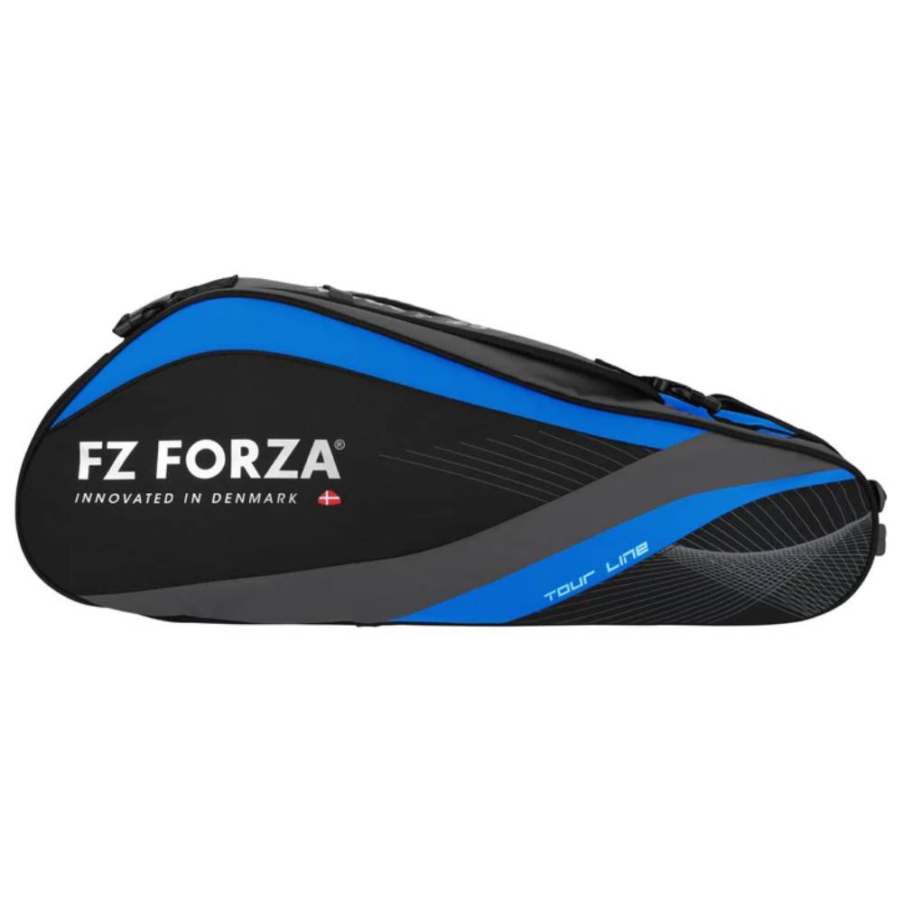 Forza Tour Line 6 Pack Tennis Racquet Bag - Electric Blue | Premium Multi-Racquet Tennis Bag for Players & Coaches | Perfect for Tournaments, Training & Travel