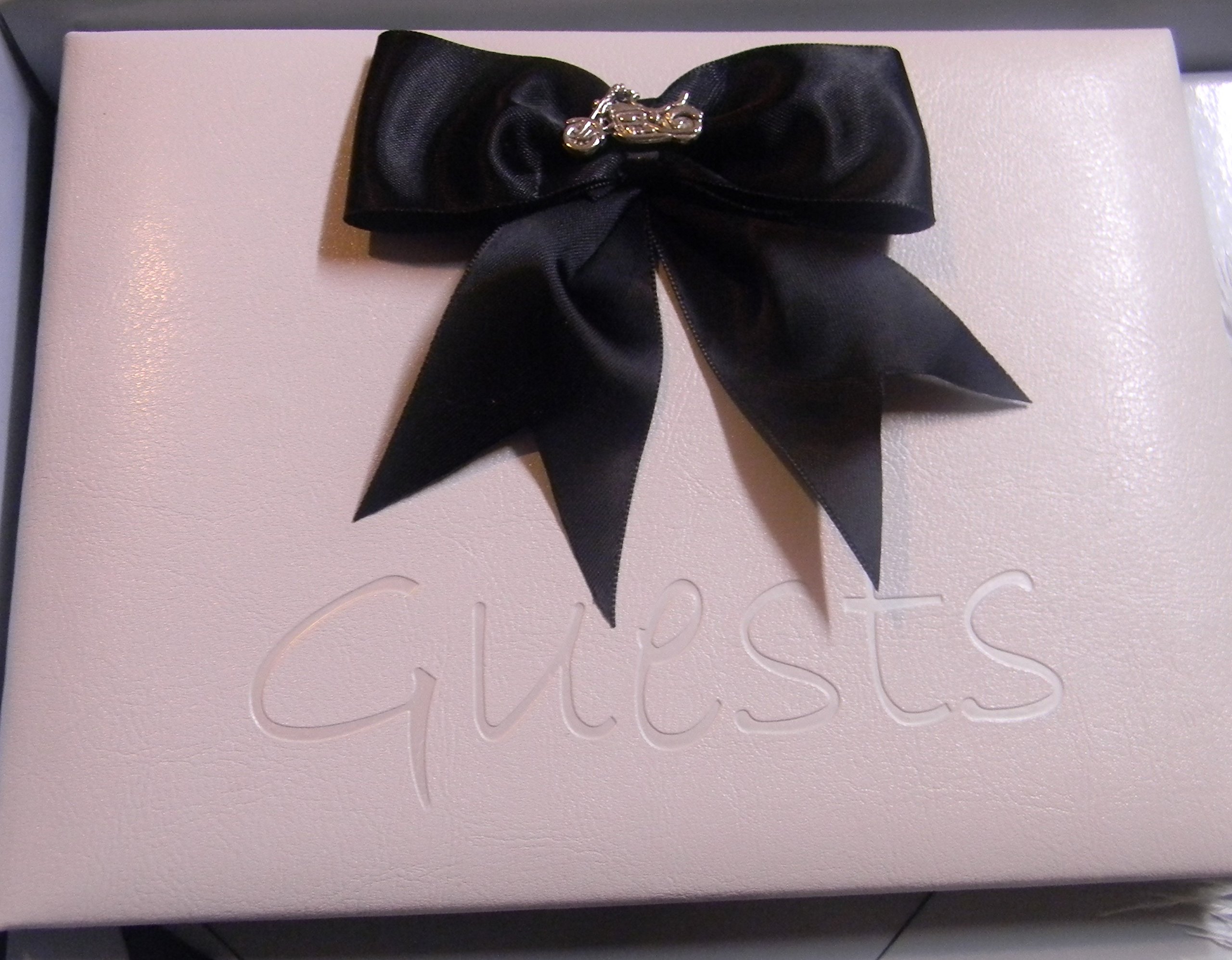 Elegant White Motorcycle Guest Book for Wedding Ceremonies & Biker Parties - Perfect for Sign-In, Anniversary Gifts & Special Events