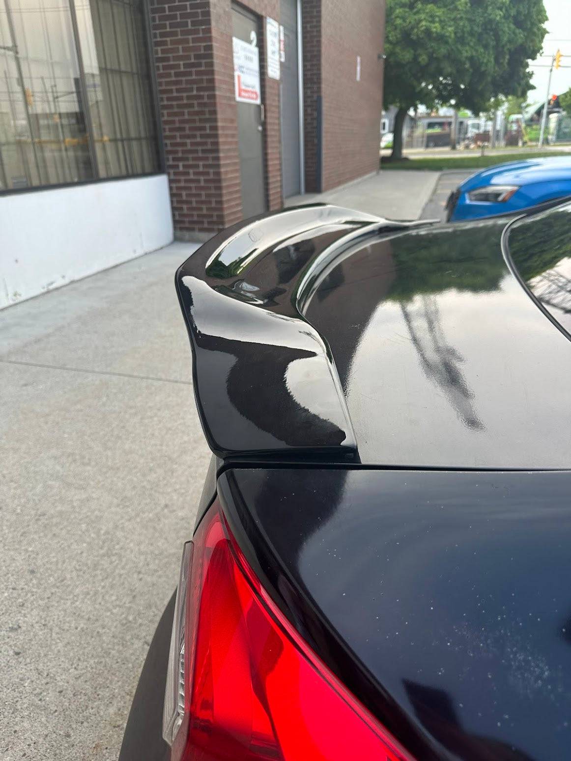 2006-2011 Honda Civic Sedan Trunk Spoiler - R-Style Duck Bill Rear Wing - Painted OEM Replacement - Perfect for Street Racing & Car Shows