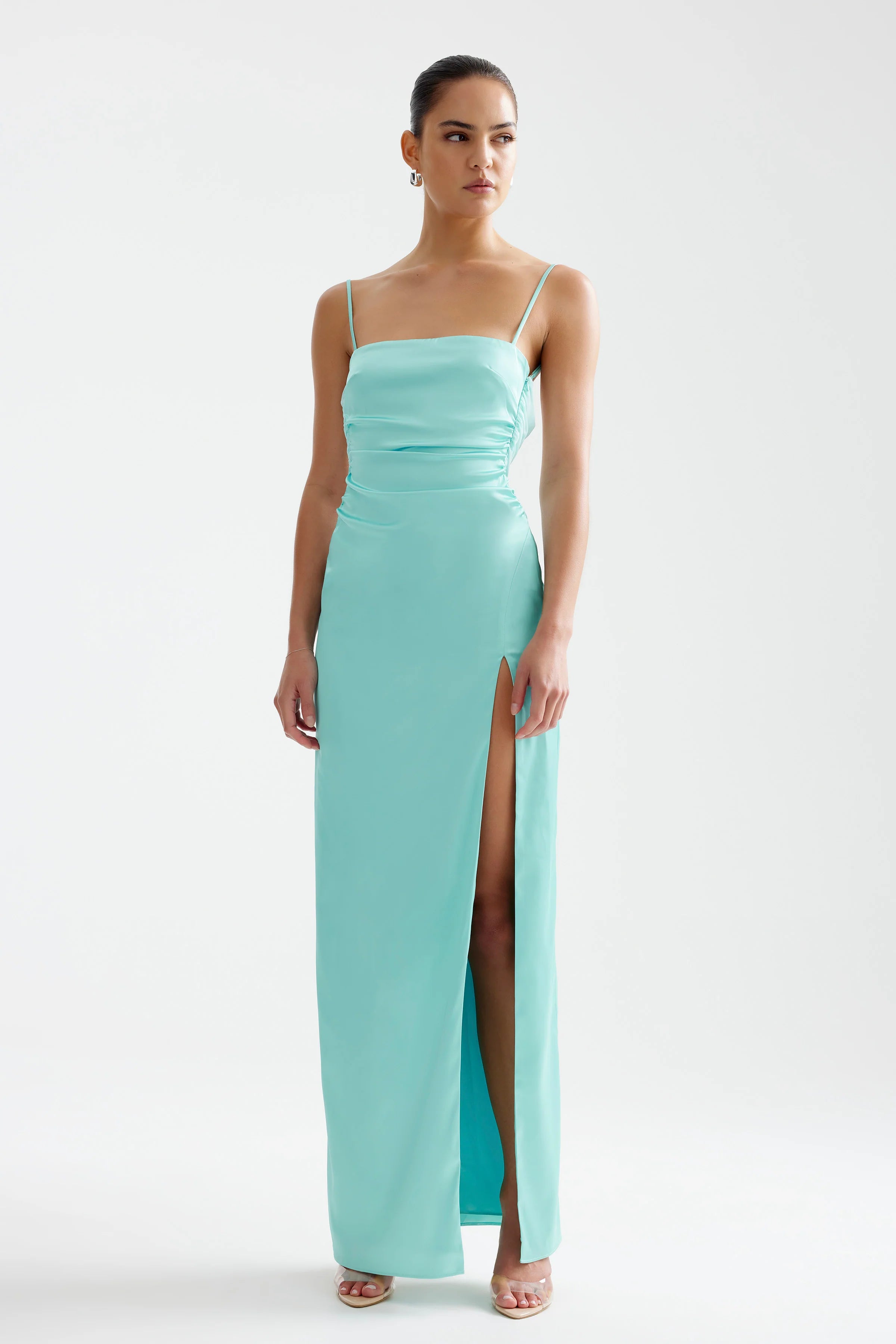 Kiri Dress Aqua - Elegant Women's Summer Dress for Casual & Beach Wear | Perfect for Vacations, Parties & Outdoor Events