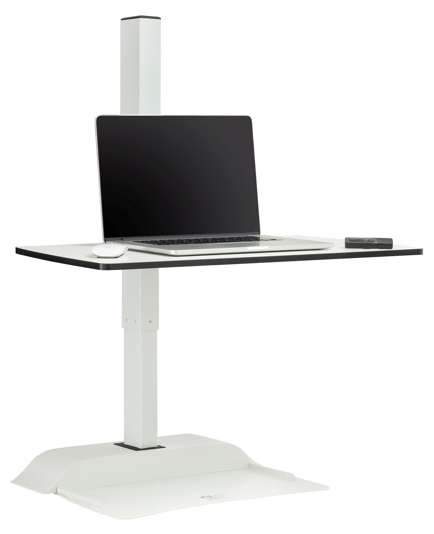 Safco 2191 Electric Height Adjustable Sit Stand Desk Converter - Ergonomic Home & Office Workspace Solution for Standing Desks