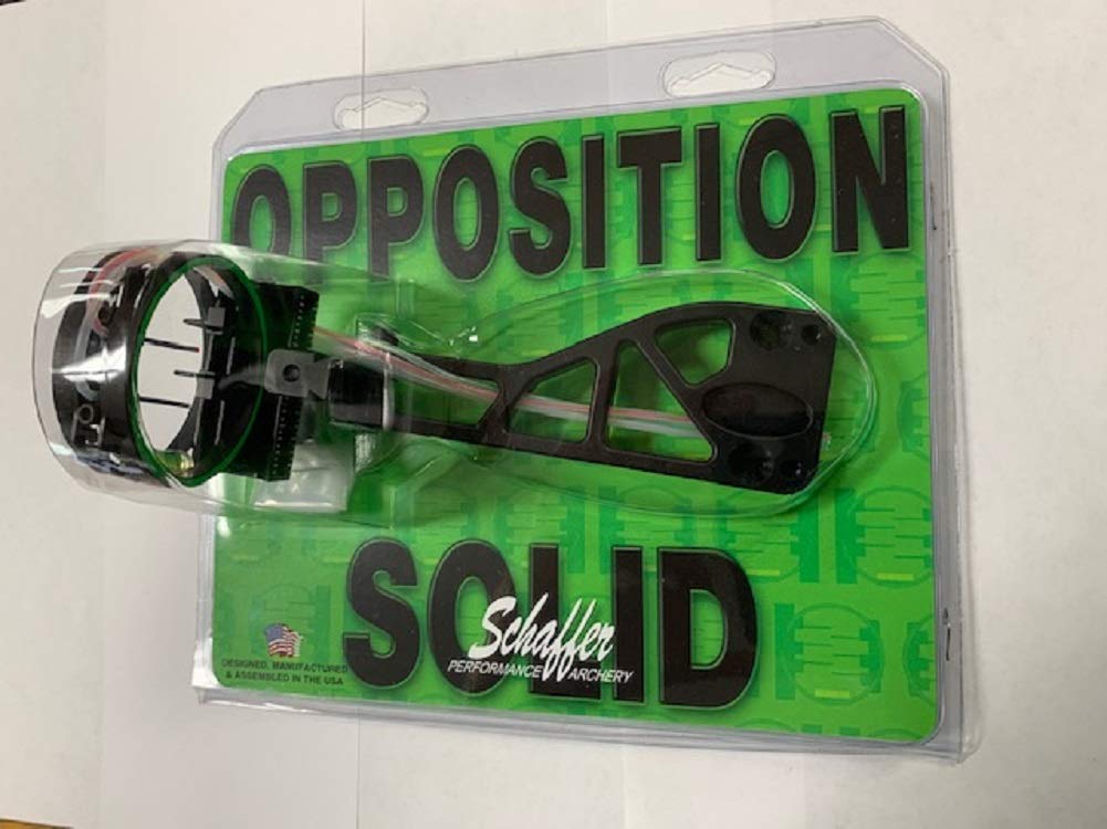 Opposition Solid Right Hand 4 Pin Bow Sight for Archery - Black | Hunting & Target Practice Accessories