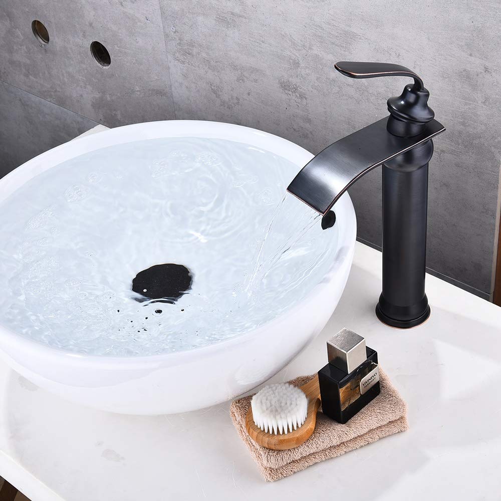 Brushed Nickel All Copper Mixer Tap with AIR Water Injection Technology - Hot & Cold Basin Faucet for Kitchen, Bathroom, Hotel - Durable Sink Tap with Modern Design for Home & Commercial Use