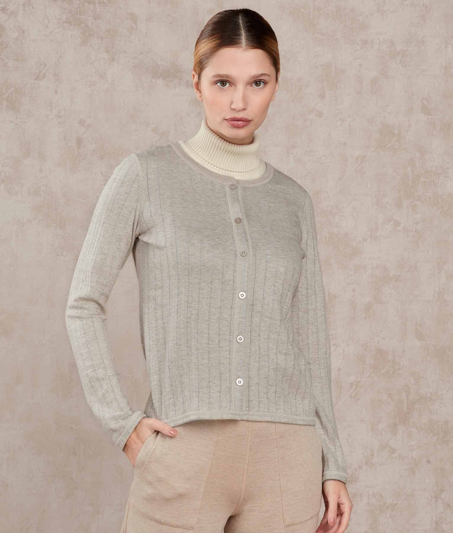 Reversible Crew Basic Cardigan for Women - Soft Knit Sweater for Casual & Layering | Perfect for Office, Travel & Cozy Outfits