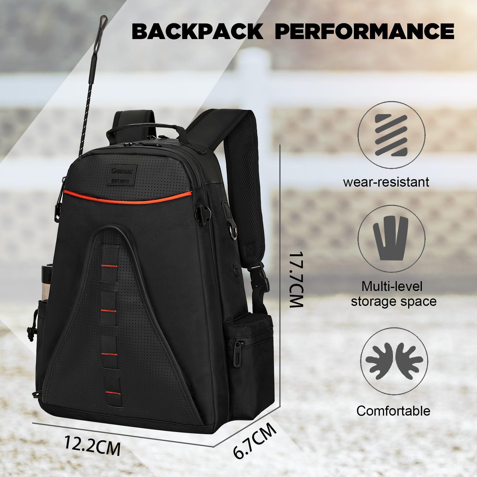 Goloni Professional Equestrian Backpack with Helmet Holder - Waterproof Horse Riding Boot Bag with Multiple Compartments for All Riding Accessories - Perfect for Horse Shows, Trail Rides & Stable Storage