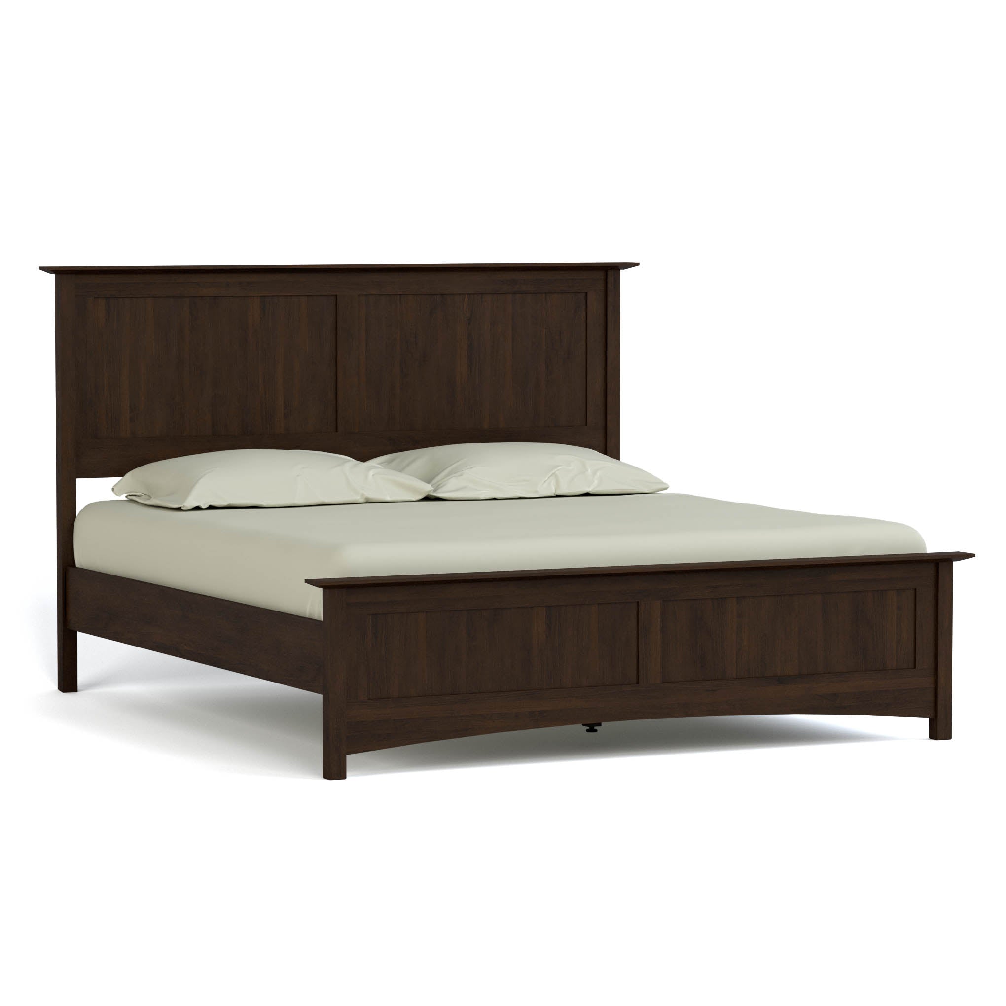 Gable Road Bed Frame - Sturdy Metal Platform Bed with Wooden Headboard - Perfect for Modern Bedrooms & Guest Rooms