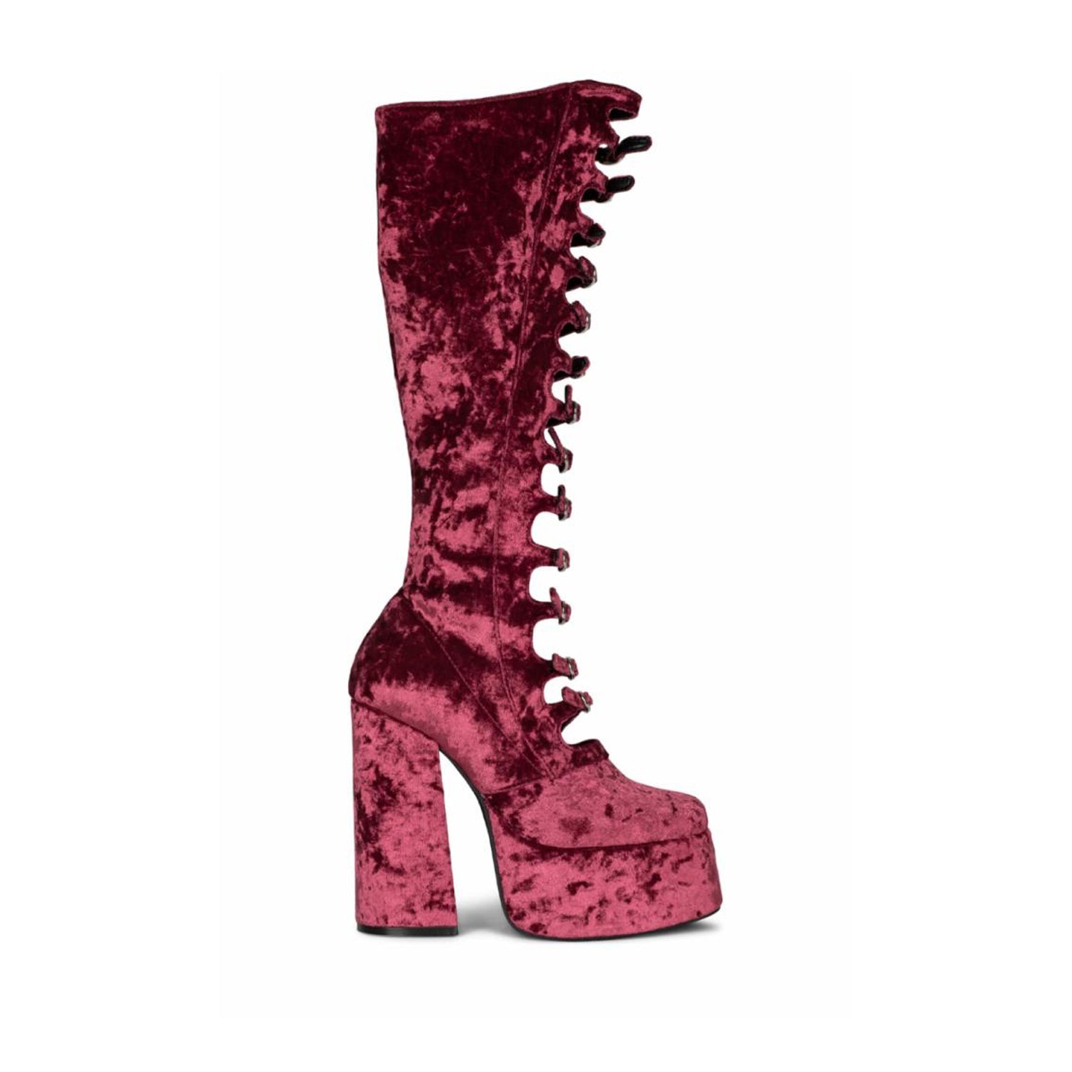 Jeffrey Campbell Women's Xandra_Kh Pink M Platform Boots - Stylish & Comfortable for Parties, Night Out, and Fashion Events