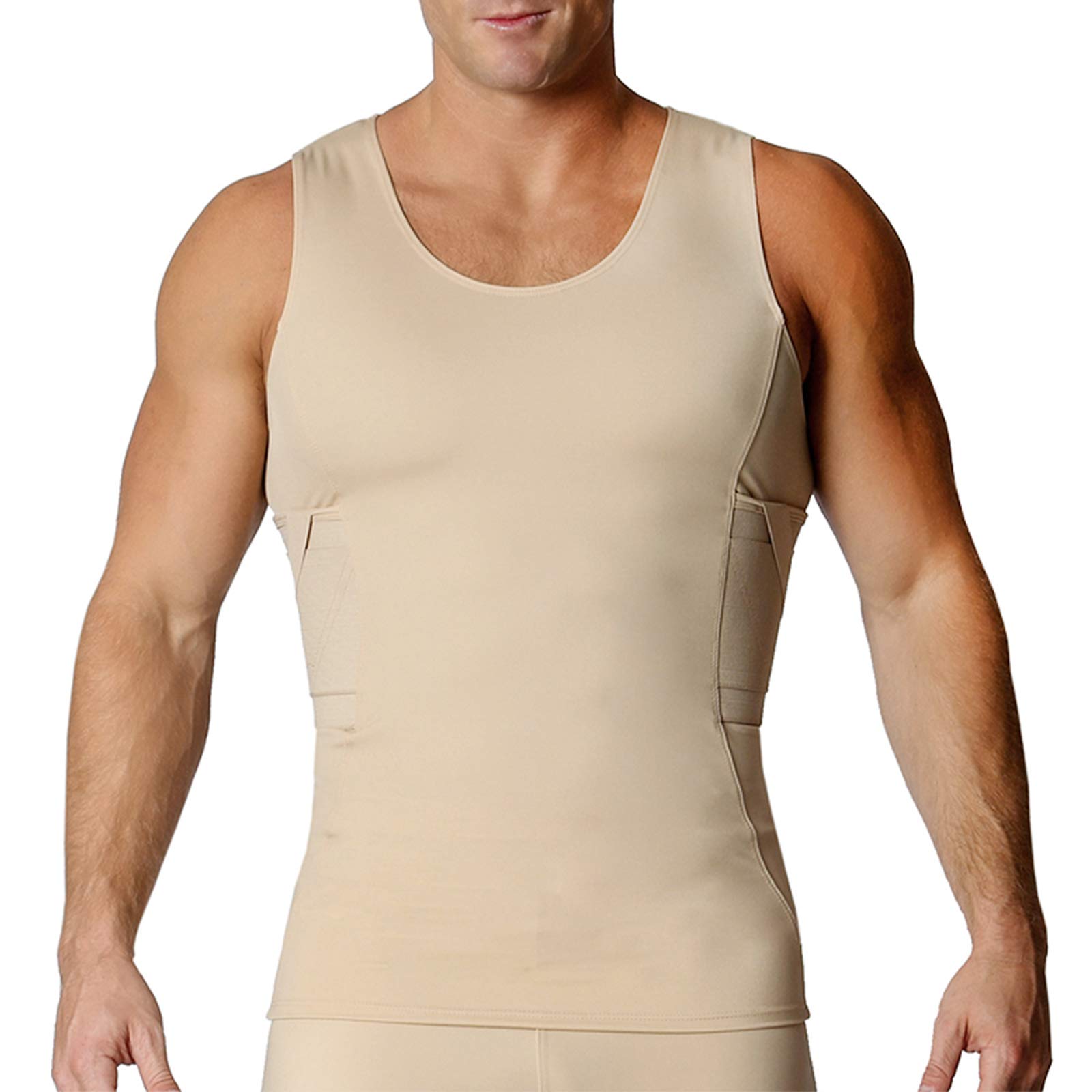 Concealed Carry Compression Muscle Tank Top with Built-in Gun Holster - Undercover CCW Shirt for Men (MGT019) - Ideal for Gym, Tactical Training & Everyday Wear