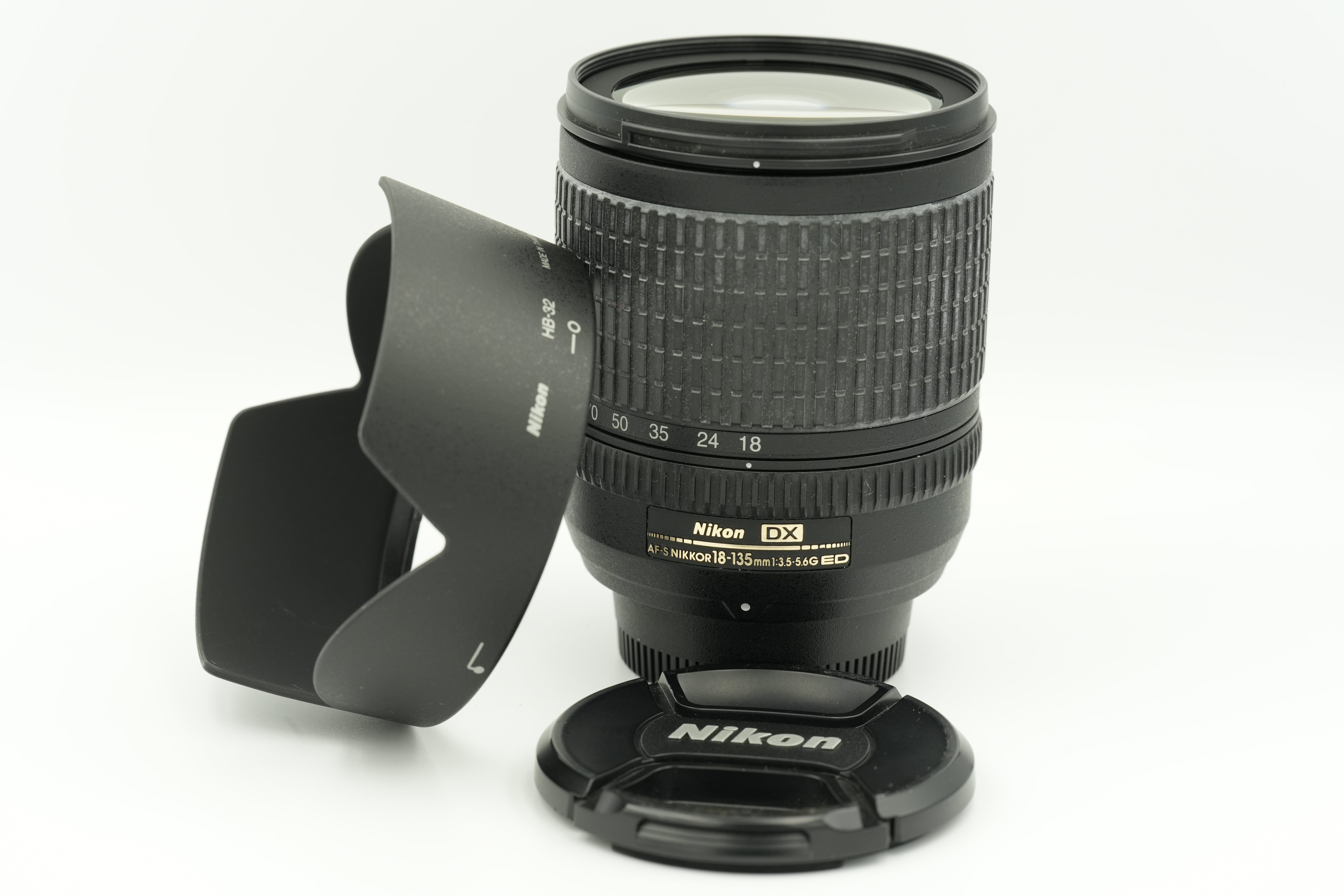 Used Nikon AF-S DX NIKKOR 18-135mm f/3.5-5.6G ED Lens for DSLR Cameras - Perfect for Travel, Portrait & Landscape Photography
