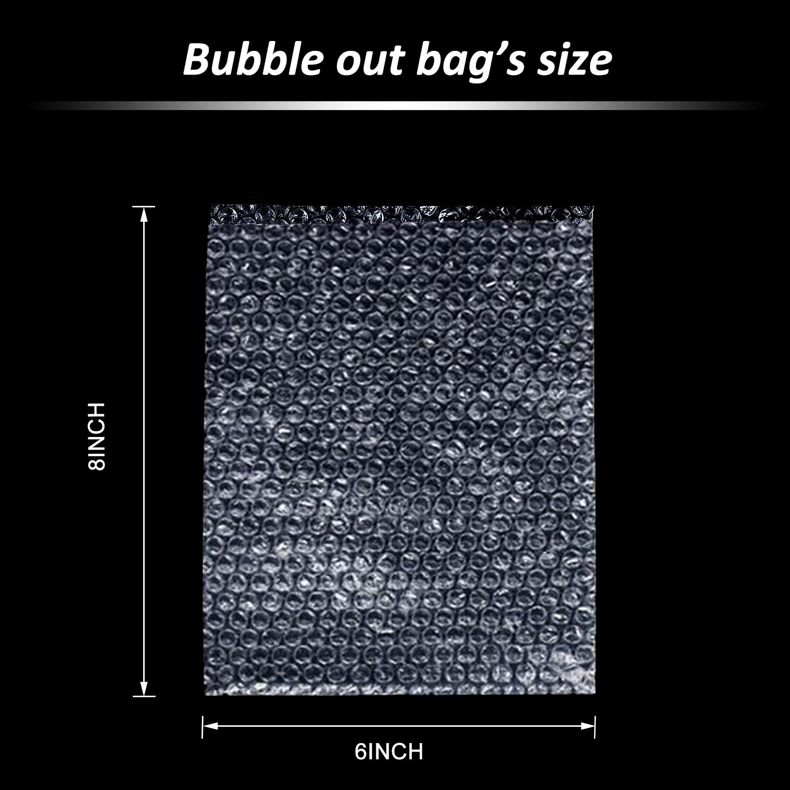 50 Pcs 6''x8'' Clear Bubble Pouch Wraps - Double Walled Cushioning Bags for Shipping, Packing, Storage & Moving | Perfect for Ecommerce, Fragile Items & Home Organization