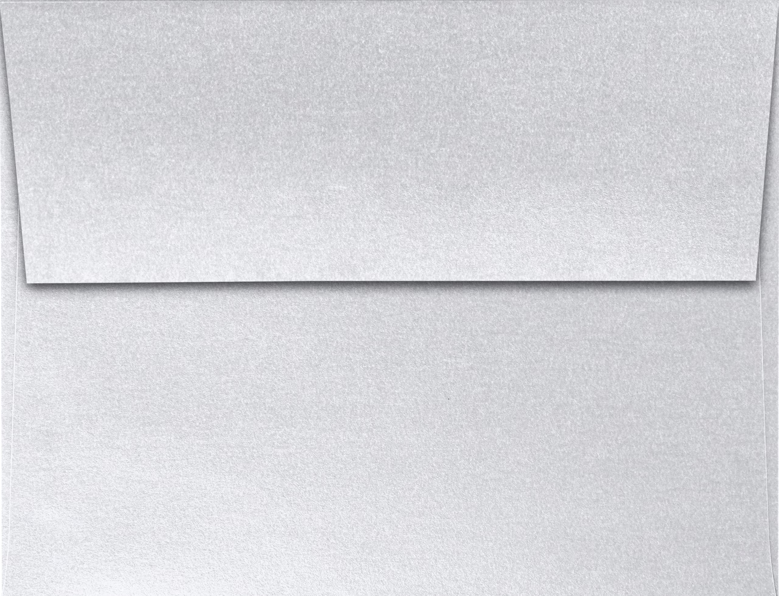 Premium A2 Silver Metallic Peel & Press Invitation Envelopes (4 3/8
