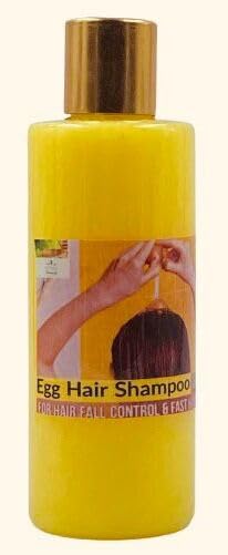 Organic Greens Egg Hair Shampoo for Healthy Hair Growth - 200ml | Natural Nourishing Shampoo for Dry, Damaged Hair | Perfect for Daily Hair Care & Scalp Treatment