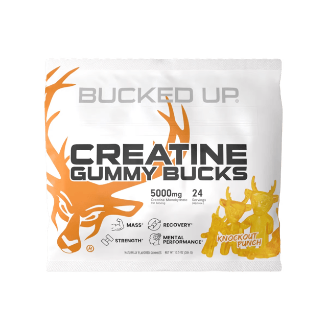 Bucked Up Creatine Gummies - Best Tasting Workout Supplement for Muscle Growth & Recovery | Pre & Post Workout Energy Boost | Ideal for Gym, Fitness & Bodybuilding