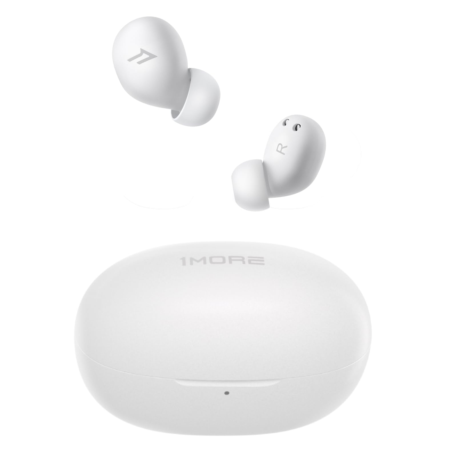 1MORE Mini Sleep Earbuds for Side Sleepers - Bluetooth 5.3 Wireless Headphones with Noise Blocking & White Noise Feature | Ultra Lightweight Comfortable Invisible Sleeping Earbuds | Perfect for Nighttime Relaxation, Travel & Office Naps