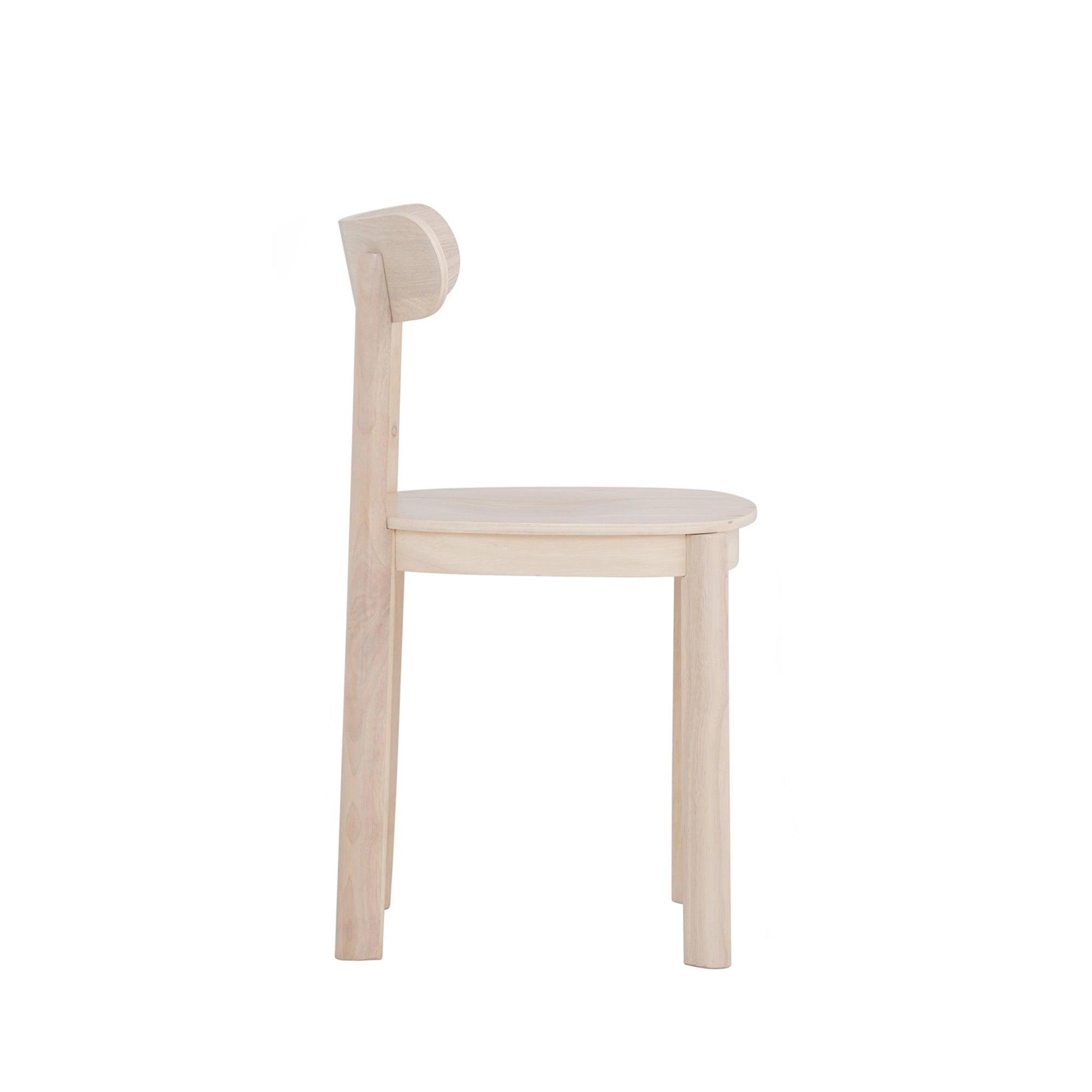 Luna Solid Wood Dining Chair - Modern Farmhouse Style Wooden Kitchen Chairs for Dining Room, Restaurant & Cafe - Comfortable & Sturdy Seating for Home & Commercial Use
