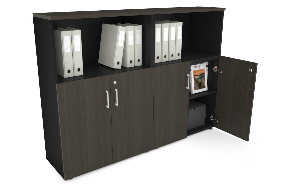 Medium Storage Cupboard with Small Doors - 1600W x 1170H x 350D - Perfect for Uniform Storage in Offices, Schools & Retail Stores