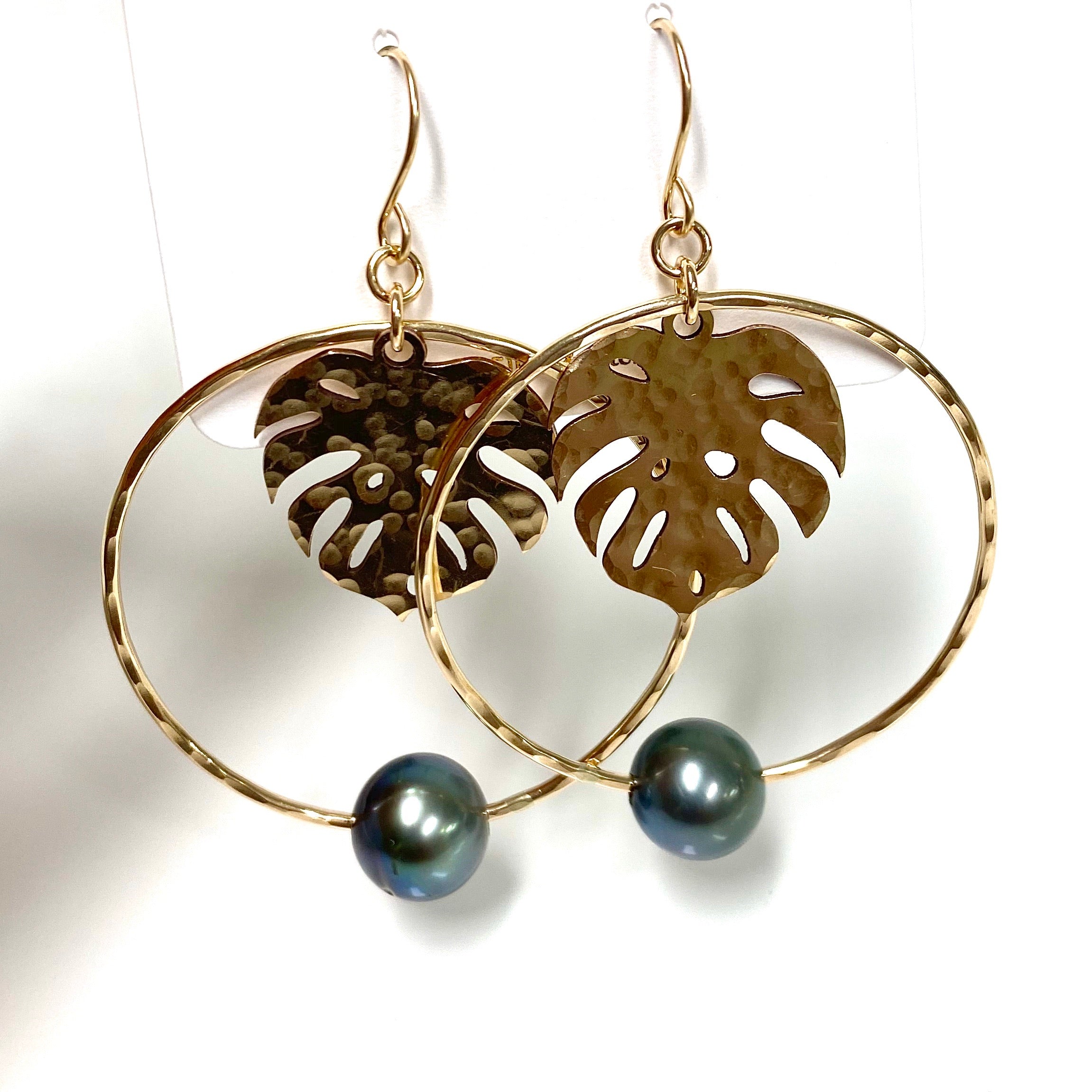 BELLA Tahitian Pearl Earrings (E589) - Elegant Pearl Jewelry for Women, Perfect for Weddings, Parties & Special Occasions