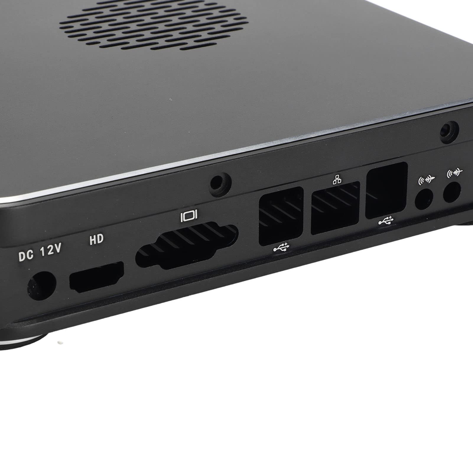Alloy Mini ITX PC Case - 17x17cm Compact Desktop Computer Case for Home & Office | Horizontal & Wall Mountable HTPC Chassis | Ideal for Home Theater, Hotel, and Small Space Computing