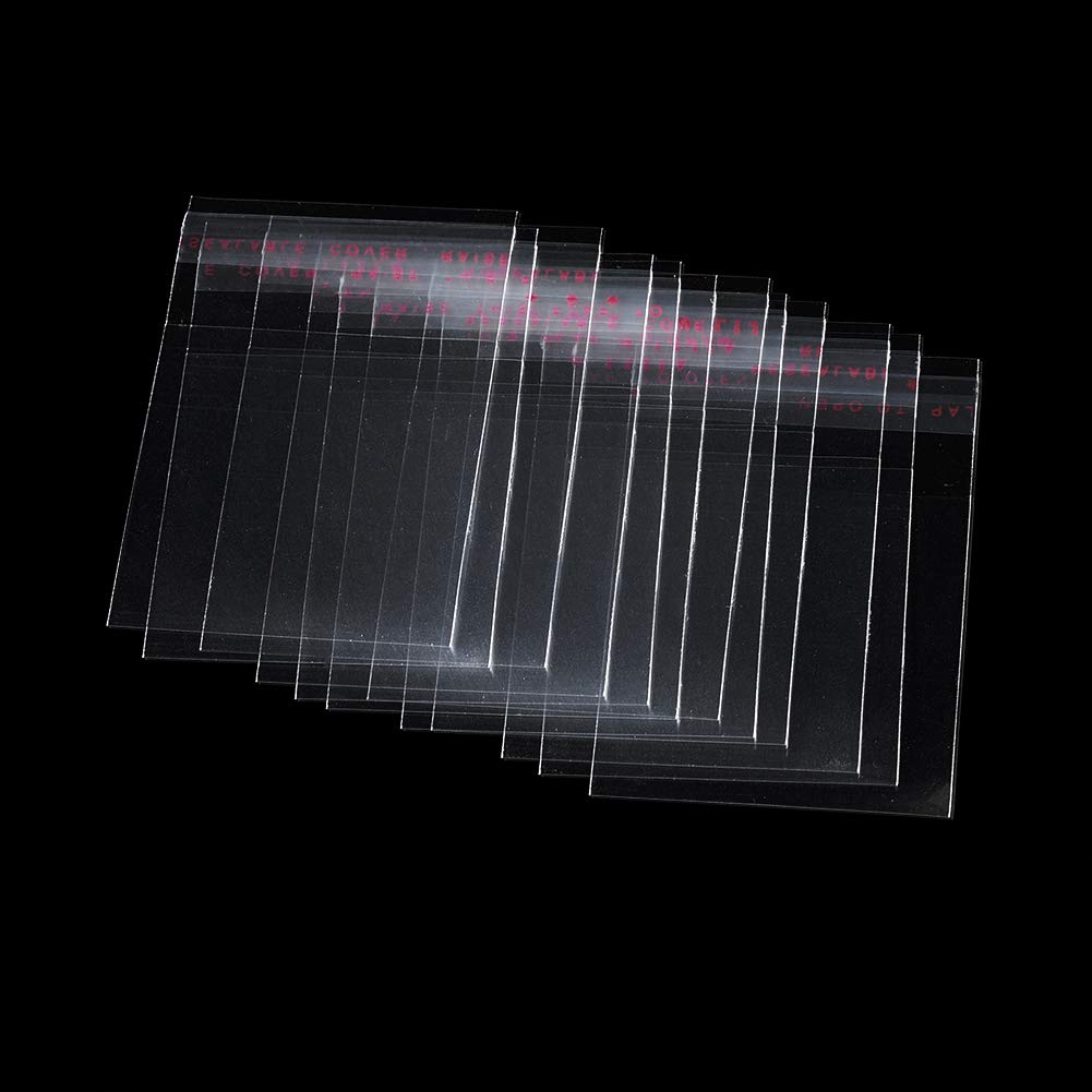 1000pcs 1.97x1.78inch (45x50mm) Clear Resealable OPP Plastic Bags - Self-Adhesive Seal for Bakery, Candy, Soap, Cookies, Chocolate & Jelly Packaging | Perfect for Food Storage, Party Favors & Small Business Retail
