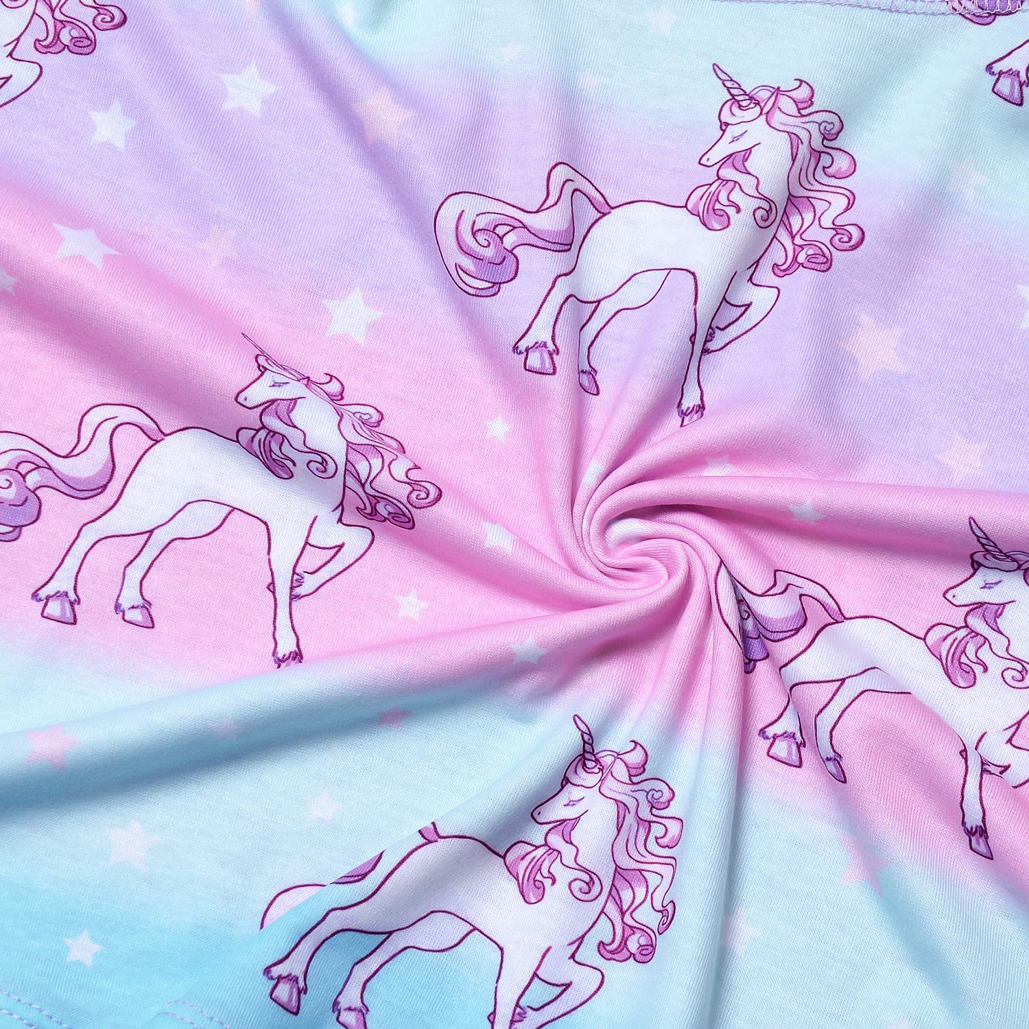 **Jxstar Girls & Doll Matching Unicorn Mermaid Dresses - Long Sleeve Outfits for Kids & Dolls - Perfect for Birthday Parties, Halloween, and Dress-Up Play**