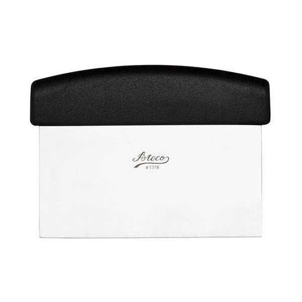 Ateco 1318 Professional Stainless Steel Bench Scraper & Dough Cutter - 6 Inch Baking Tool for Pastry, Bread, and Cookie Dough - Perfect for Bakers, Chefs, and Home Kitchen Use