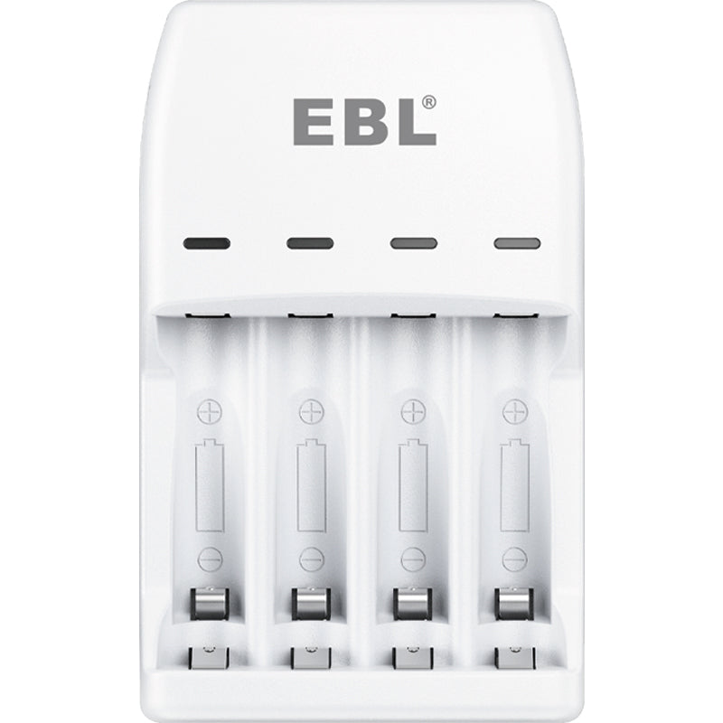 EBL NiMH & Lithium Rechargeable Battery Charger - Fast Charging for AA AAA Batteries | Perfect for Cameras, Toys, Flashlights & Electronics