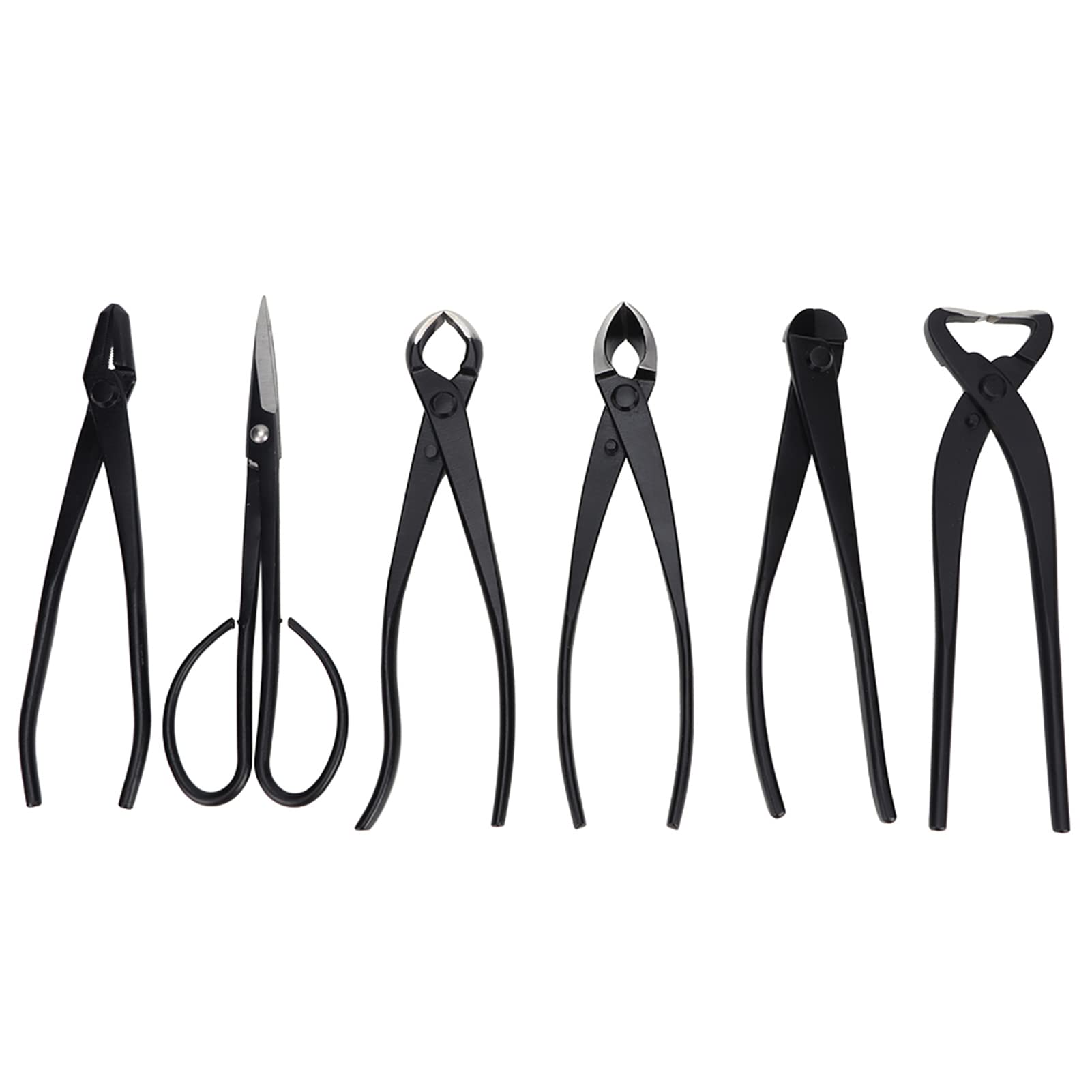Premium 6-Piece Bonsai Tool Set - Stainless Steel Gardening Scissors & Trimming Kit with Storage Bag - Perfect for Bonsai Care, Plant Pruning & Gardening Gifts - Ideal for Home Gardeners, Beginners & Professional Bonsai Artists